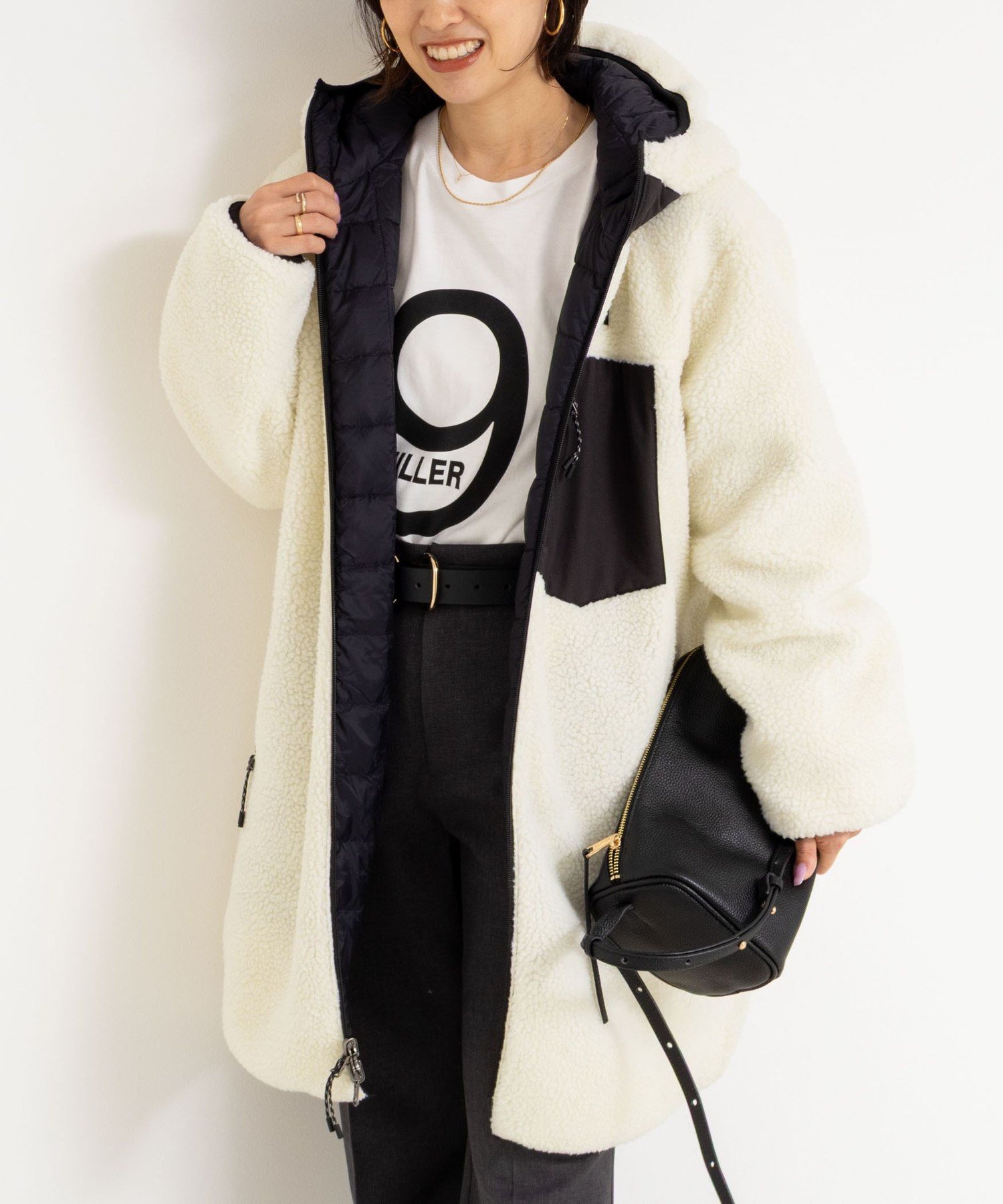 NOLLEY'S｜◇【WEB限定】【TAION/タイオン】別注ボア×ダウンフード