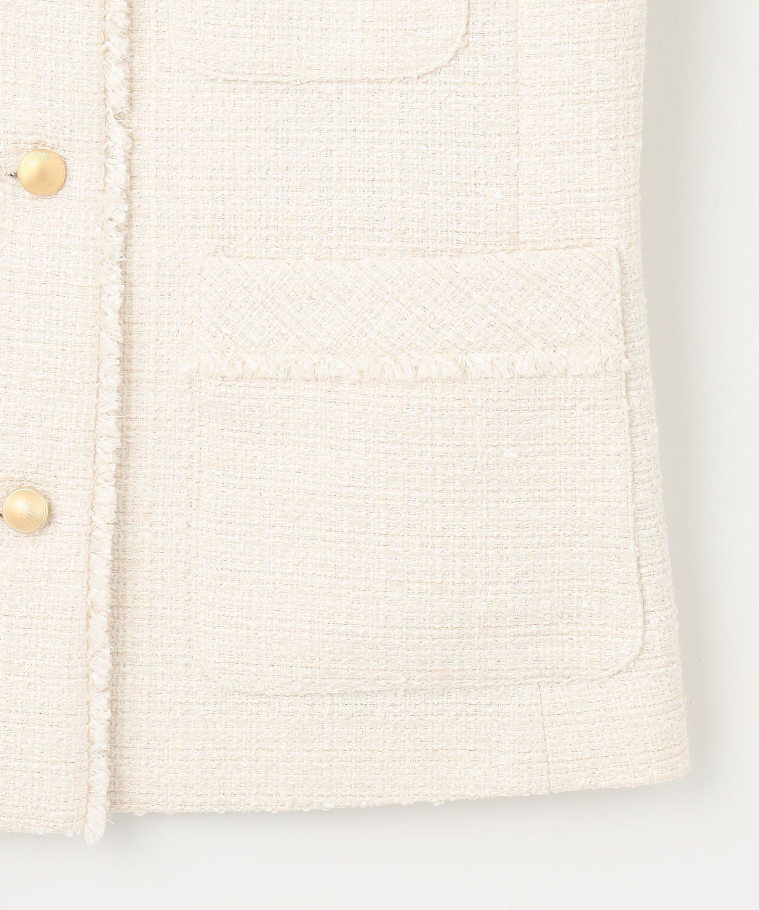 ANY SIS｜ツイードノーカラーミドル ジャケット | Rakuten Fashion