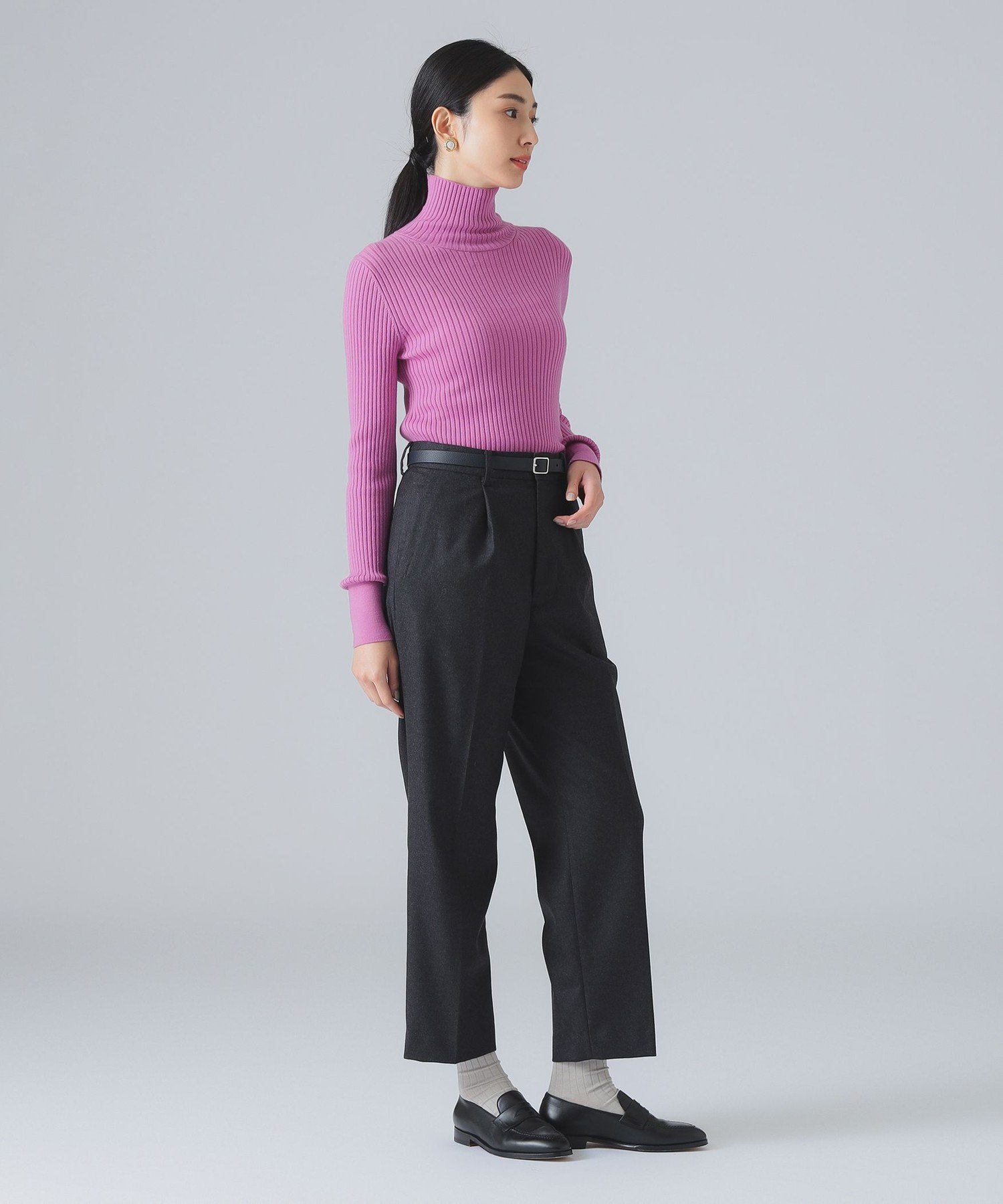 Demi-Luxe BEAMS｜カシミヤ混 タートルネック ニット | Rakuten