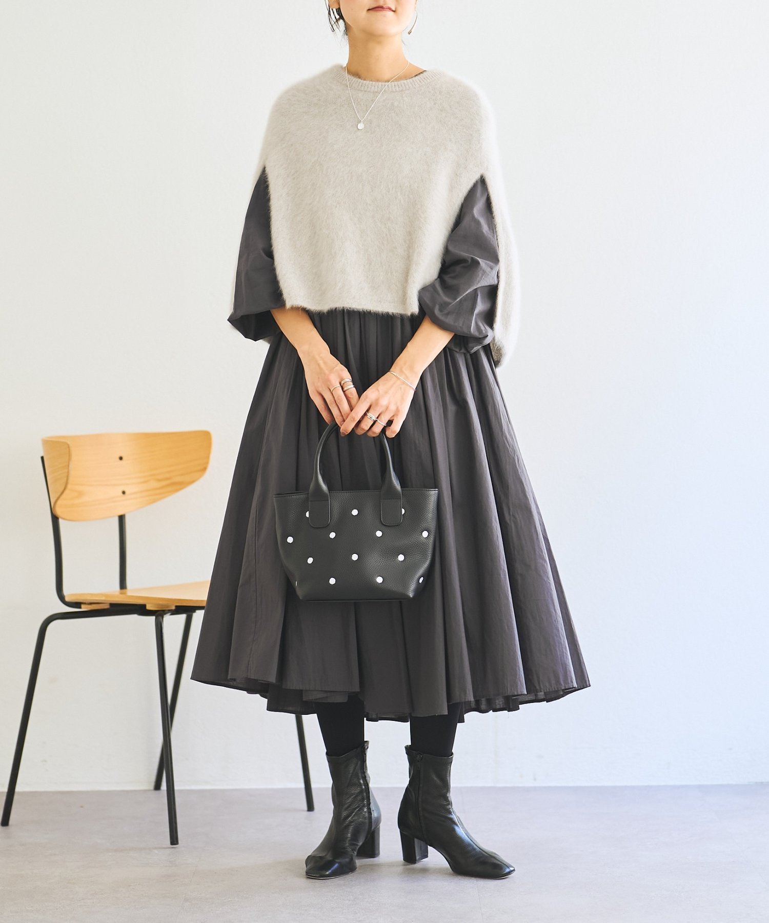 BEARDSLEY｜ファーニットポンチョ | Rakuten Fashion(楽天ファッション