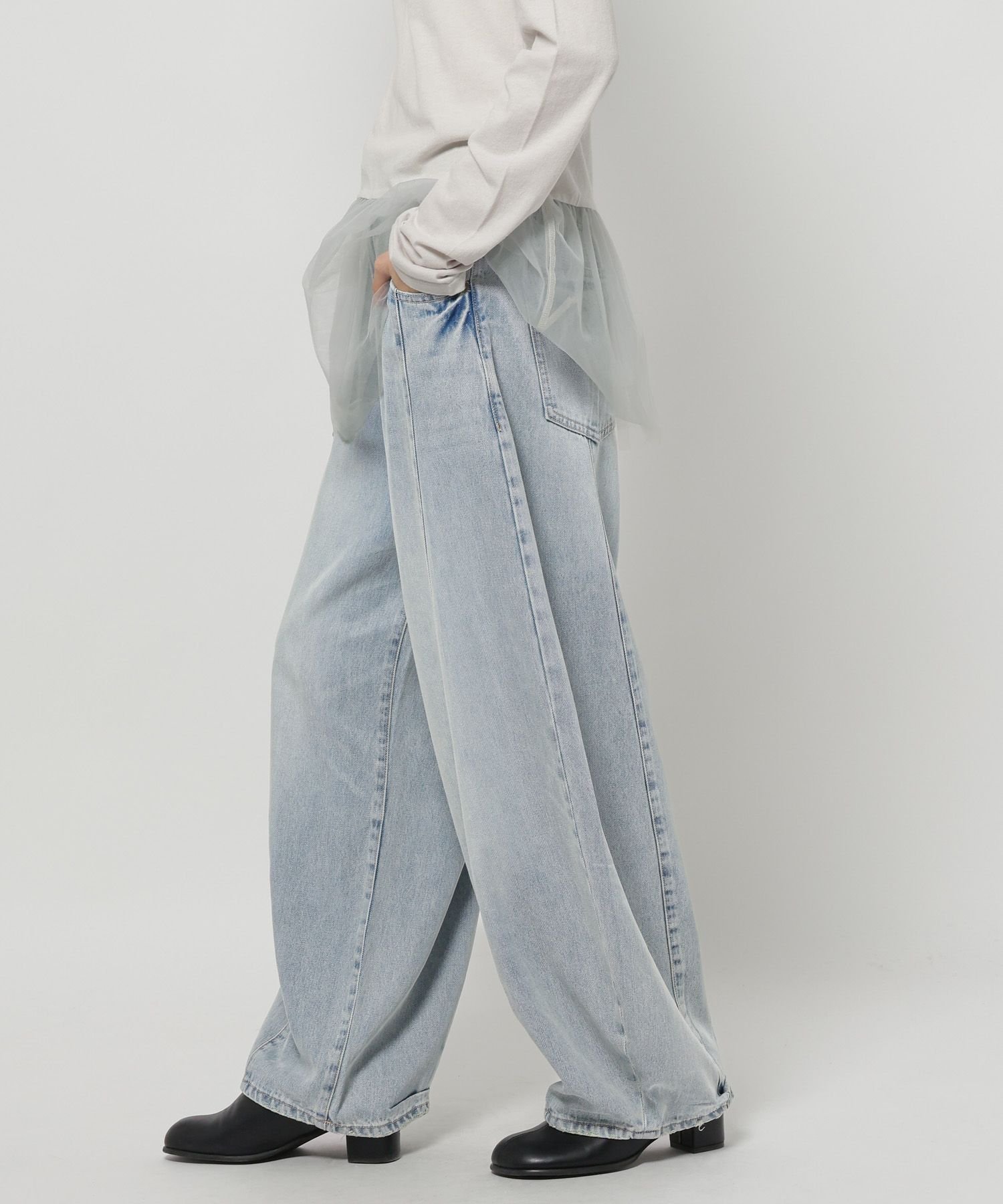 niko and ｜[NKJ 2026SS] 3Dドロップデニムパンツ | Rakuten