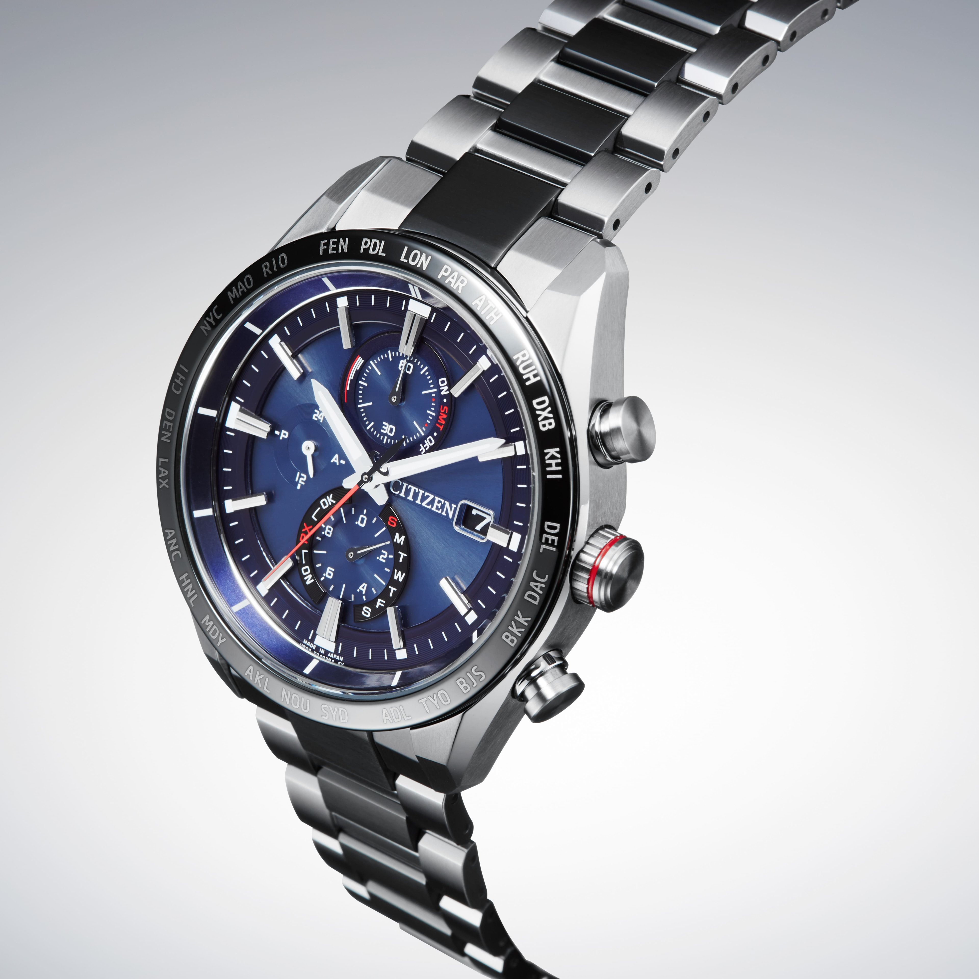 CITIZEN｜シチズン アテッサ メンズ エコ・ドライブ電波時計 ATTESA