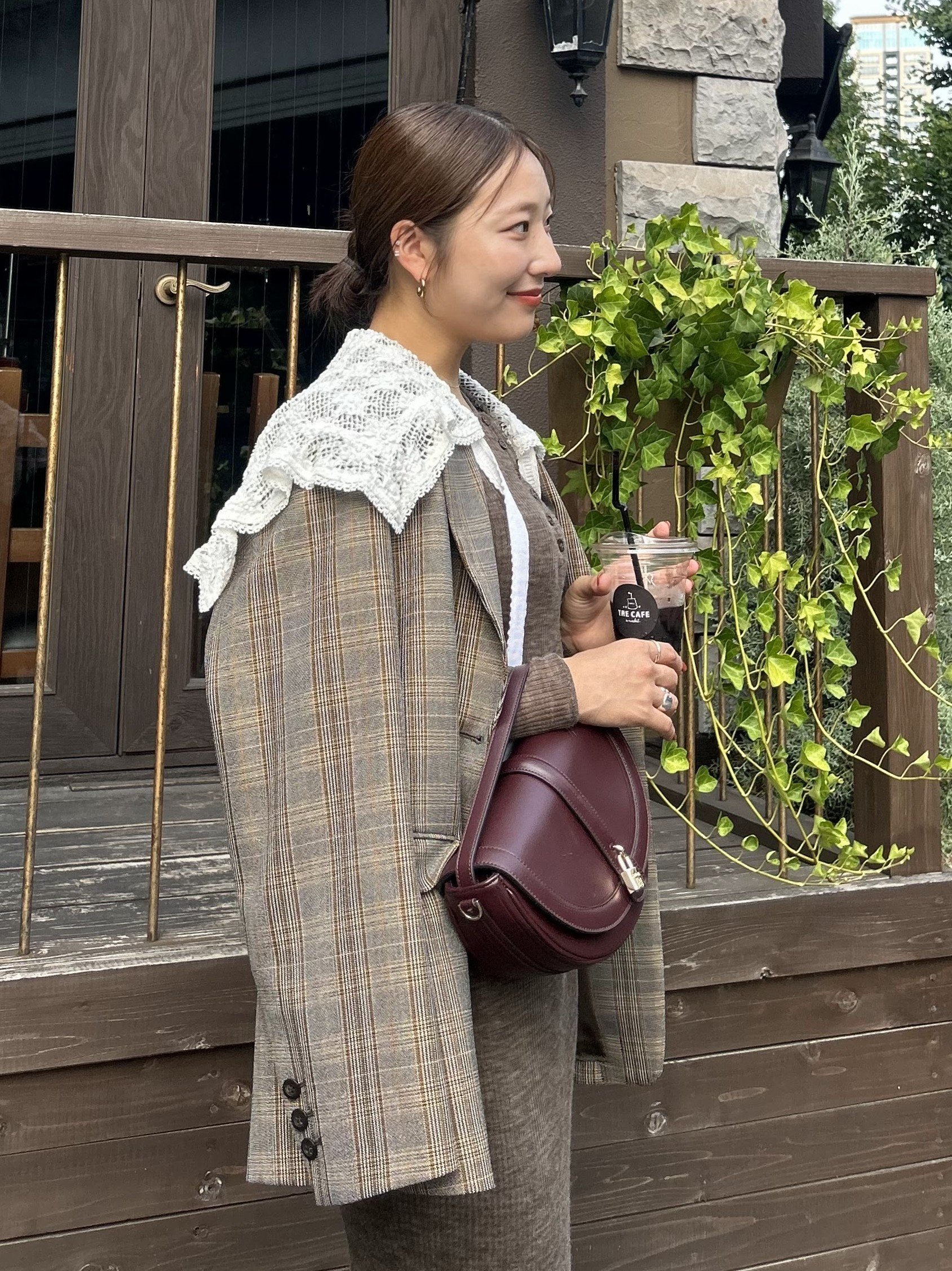 SNIDEL｜レースカラーテーラードジャケット | Rakuten Fashion(楽天