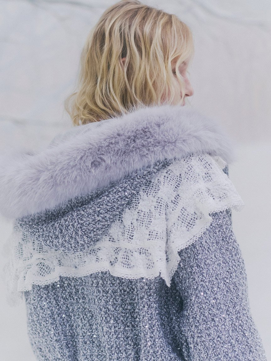 SNIDEL｜レースカラーテーラードジャケット | Rakuten Fashion(楽天