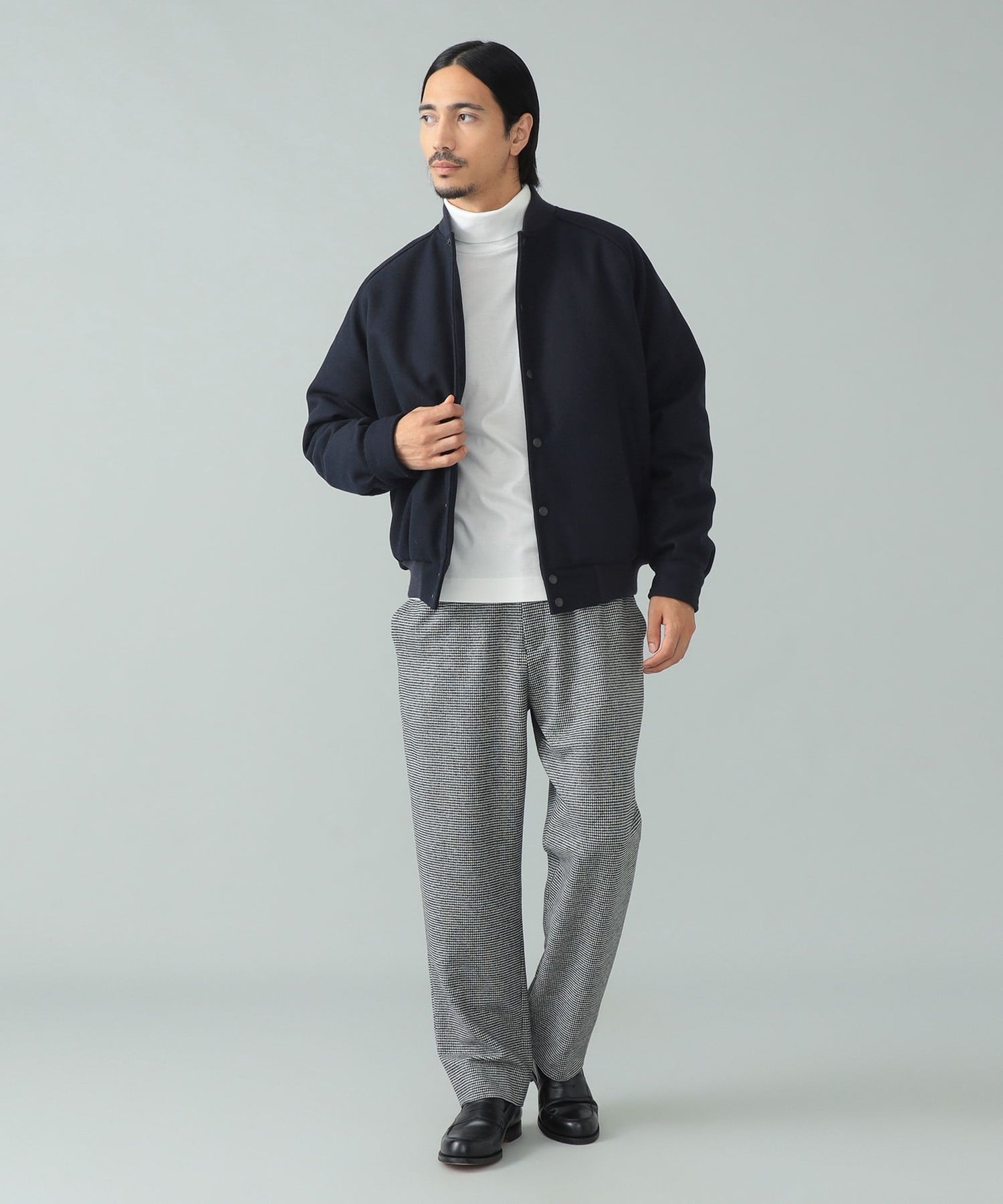 BEAMS MEN｜【別注】TAION * IG / メルトン バーシティ ジャケット