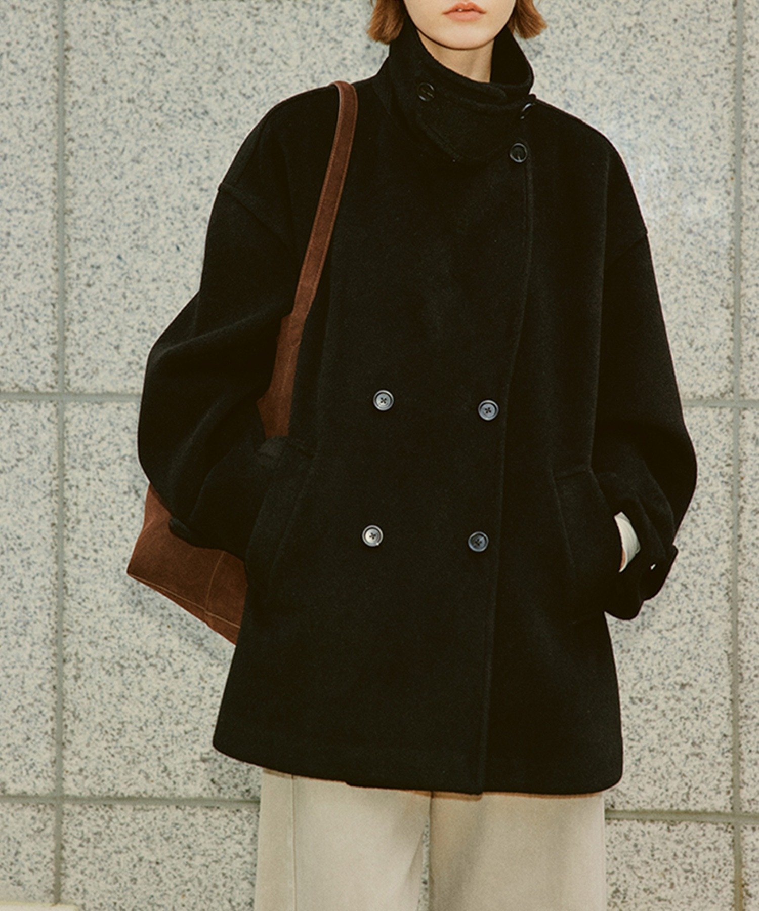 chuclla｜スタンドネック ベーシックハーフコート FD24W412【Fano