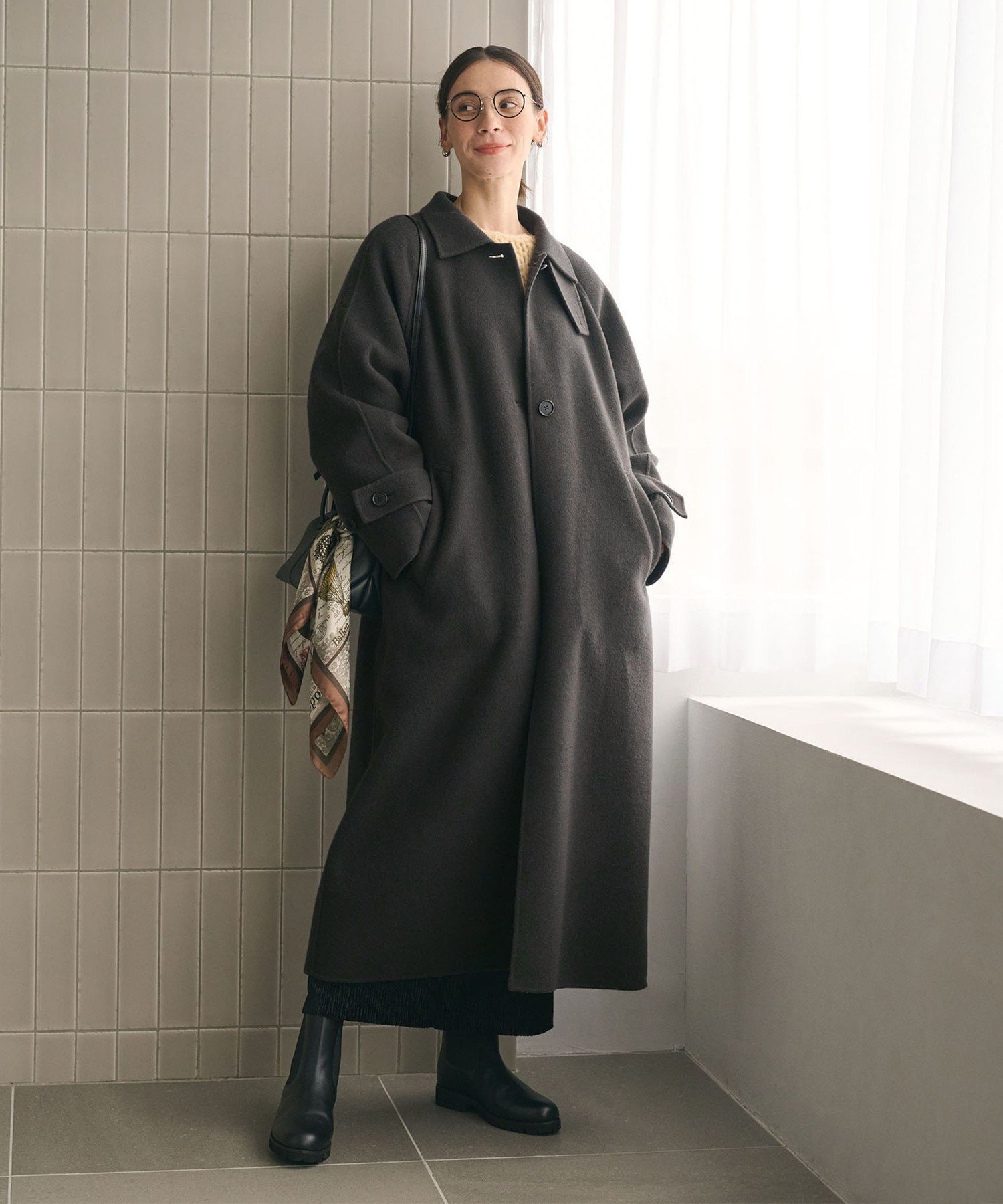 BEAUTY&YOUTH UNITED ARROWS｜リバー ステンカラー ロングコート