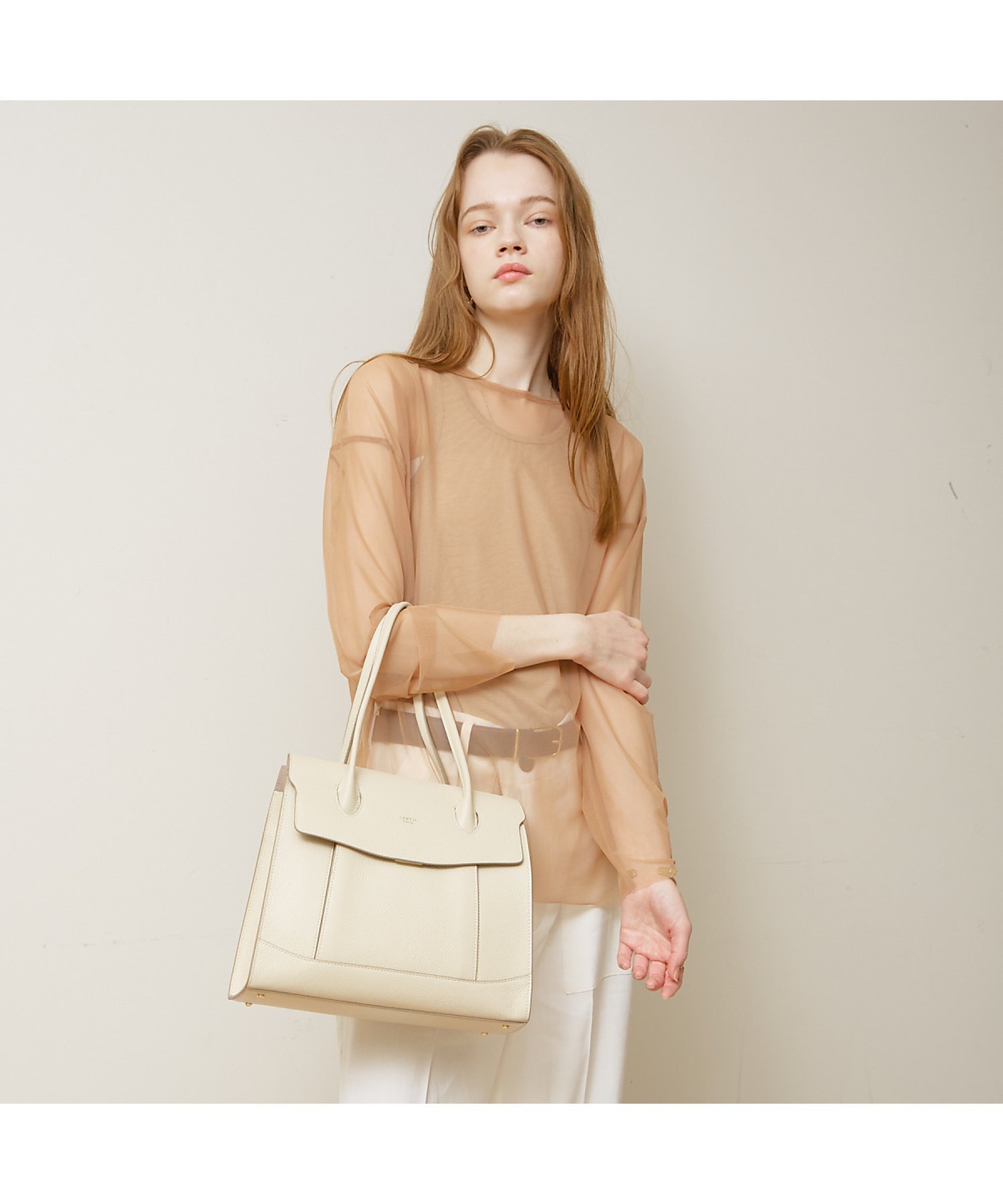 LOWELL Things｜【VERY掲載】Cuddly/レザーオープントート(L) 24SS