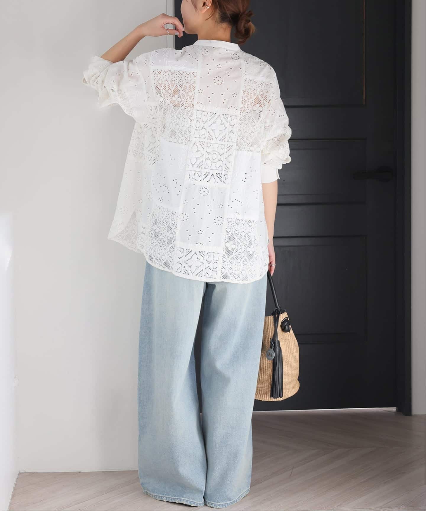 JOURNAL STANDARD relume｜《追加 / 新色》パッチワークレースシャツ