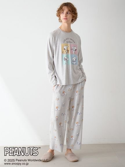 gelato pique｜【PEANUTS】【HOMME】オリジナルアート 総柄ロング