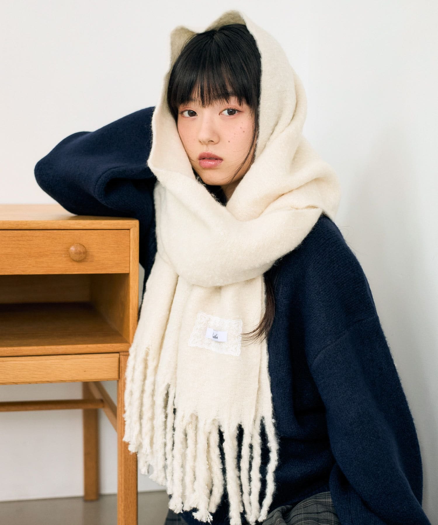 Heather｜ボリュームフリンジマフラー | Rakuten Fashion(楽天