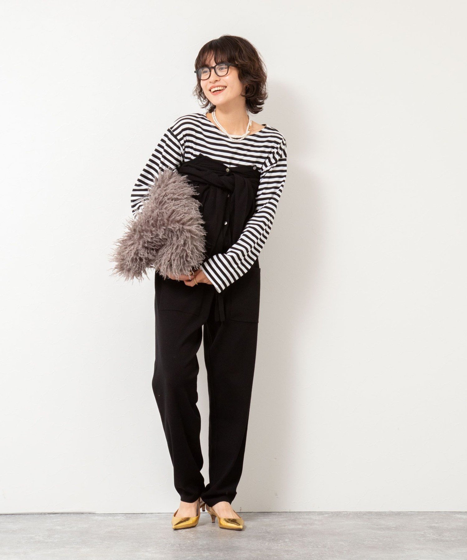 NOLLEY'S｜《手洗い可能》《セットアップ対応》ニットオールインワン