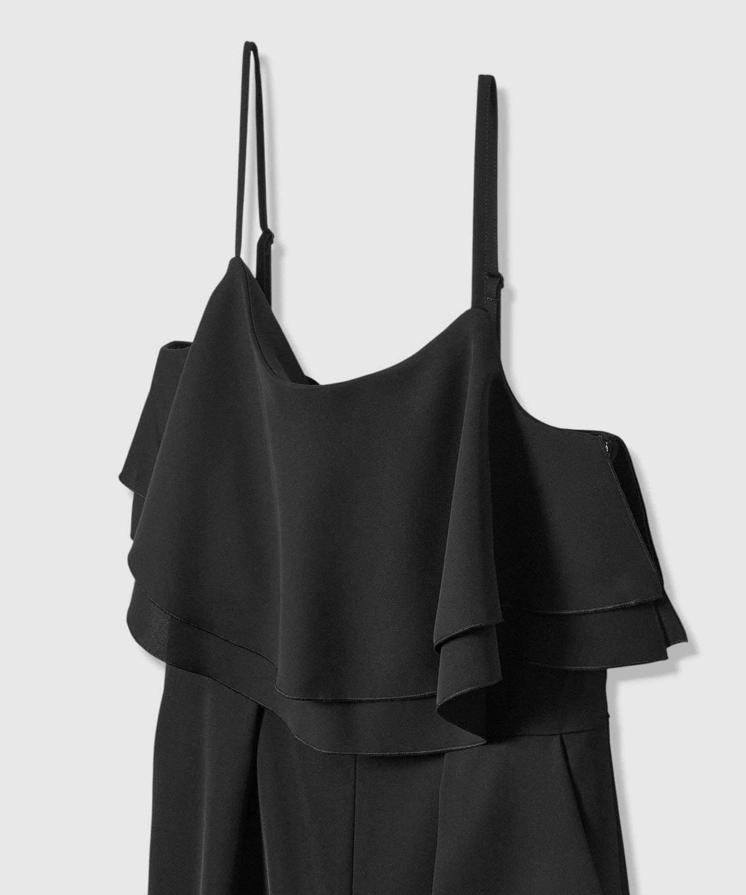 ANAYI｜ダブルクロスフリルサロペットパンツ | Rakuten Fashion(楽天