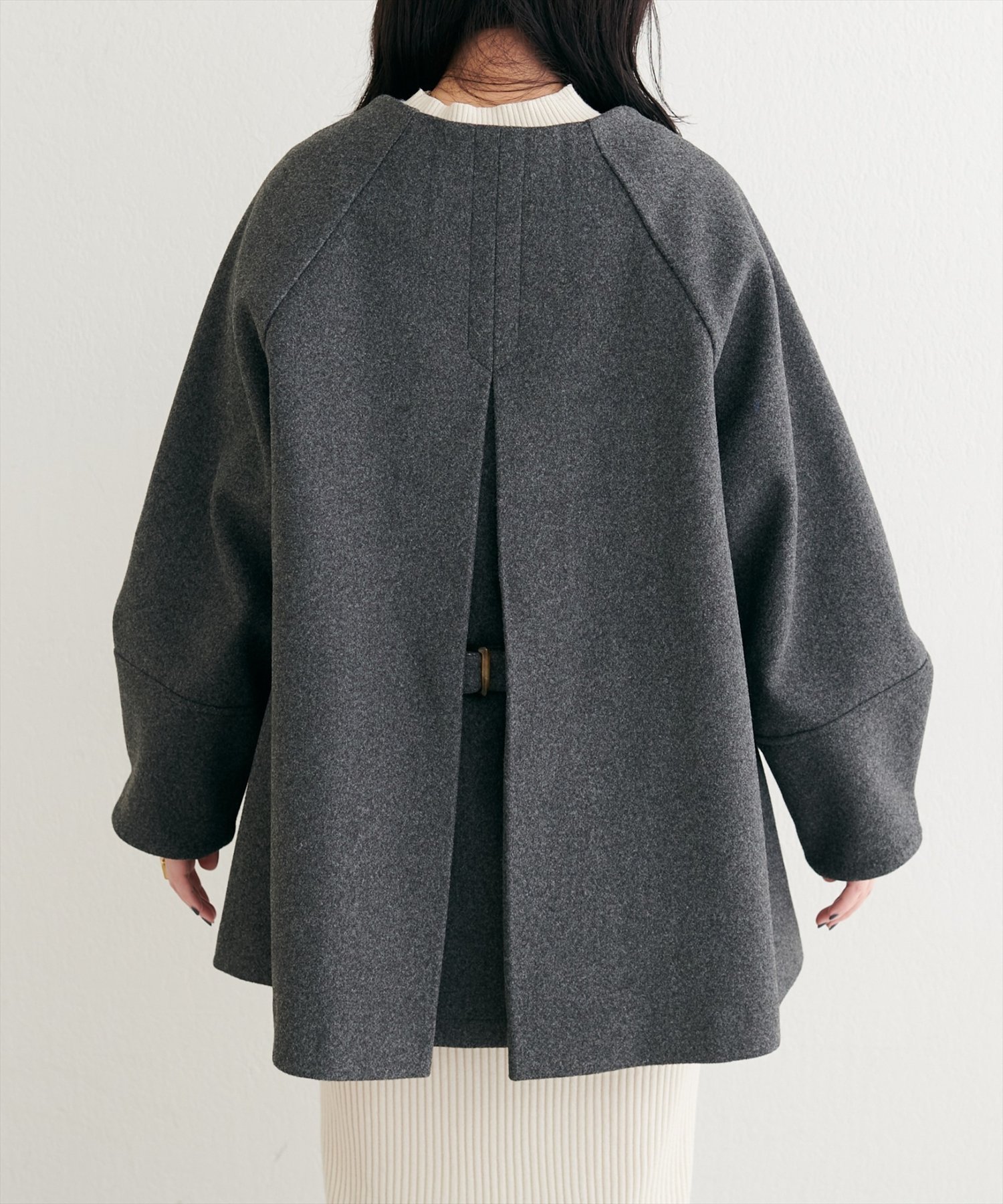 【natural couture】2WAY ノーカラーコート　モカ natural couture｜<osono>2WAYノーカラーコート | Rakuten Fashion