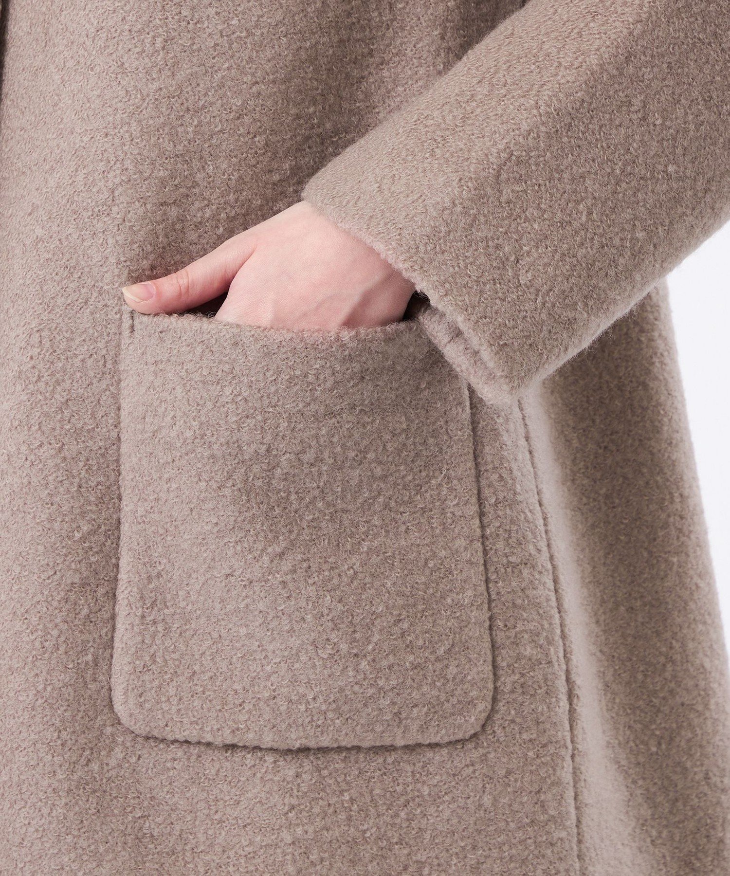 MACKINTOSH PHILOSOPHY｜【WEB&一部店舗限定】ウールパイルノーカラー