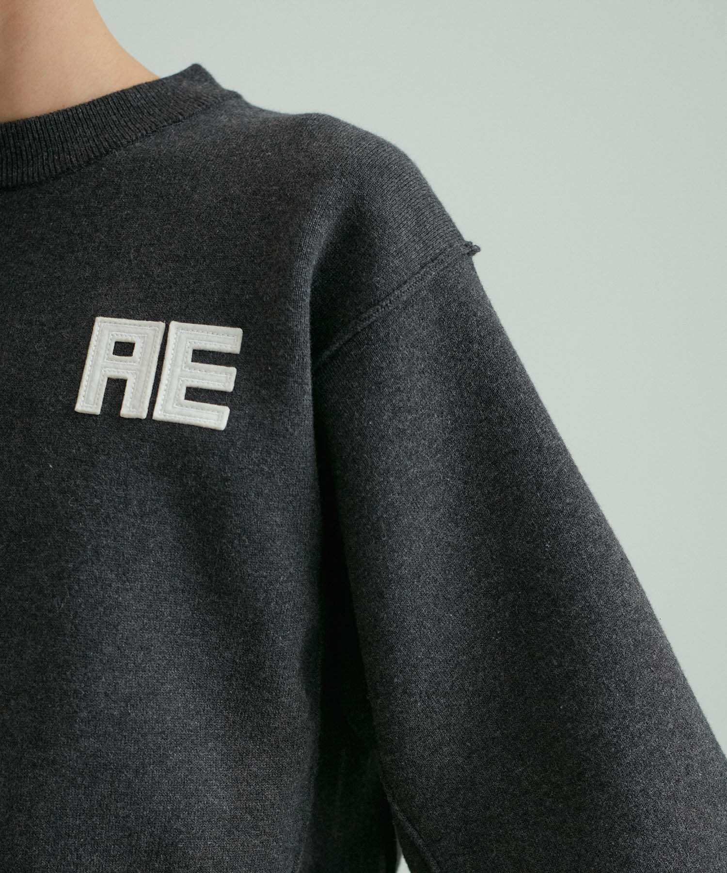 ADAM ET ROPE'｜【サステナブル・洗える】フェルト刺しゅうニットプル