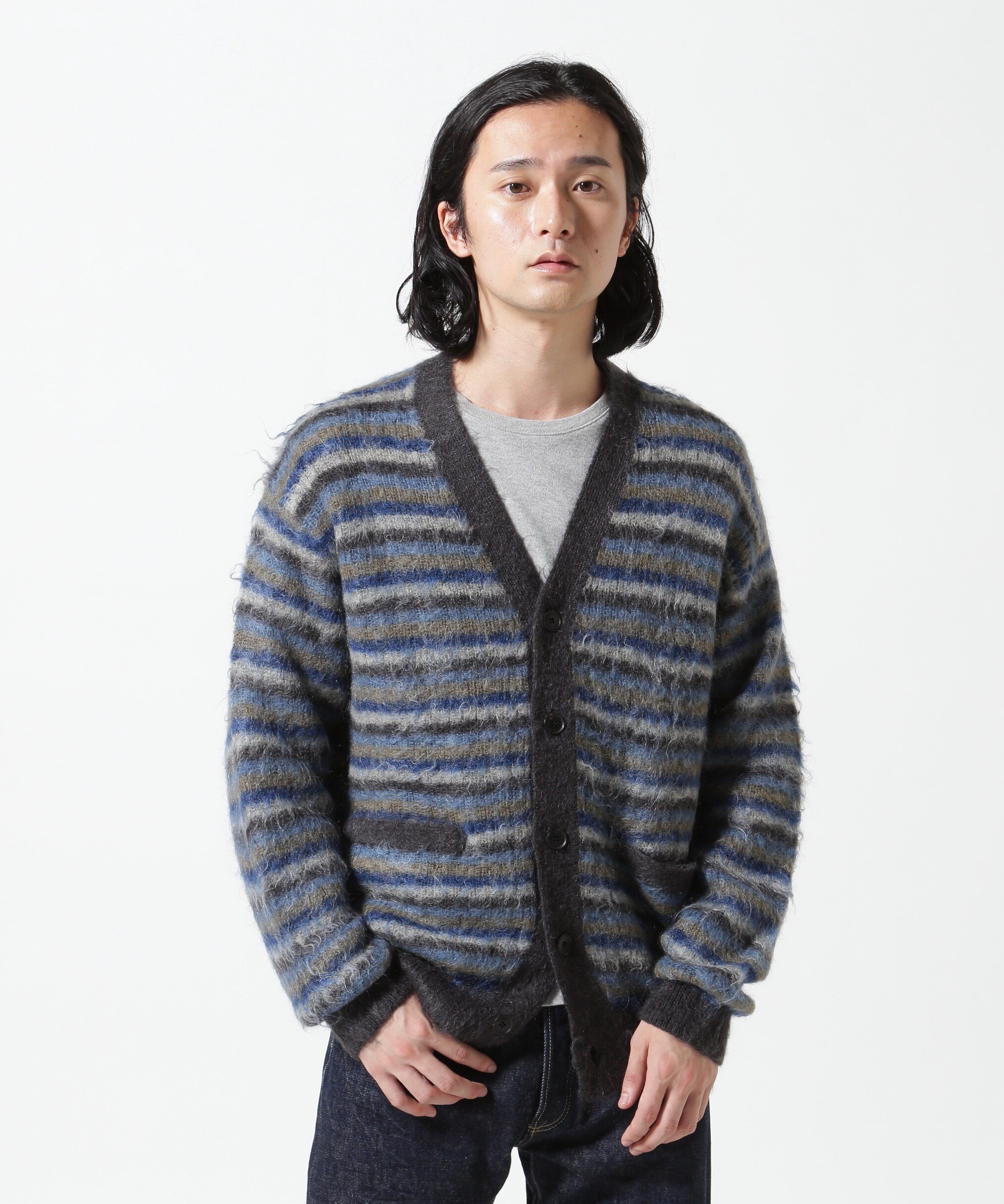 GARDEN TOKYO｜YOKE/ヨーク/MOHAIR BORDER CARDIGAN | Rakuten Fashion