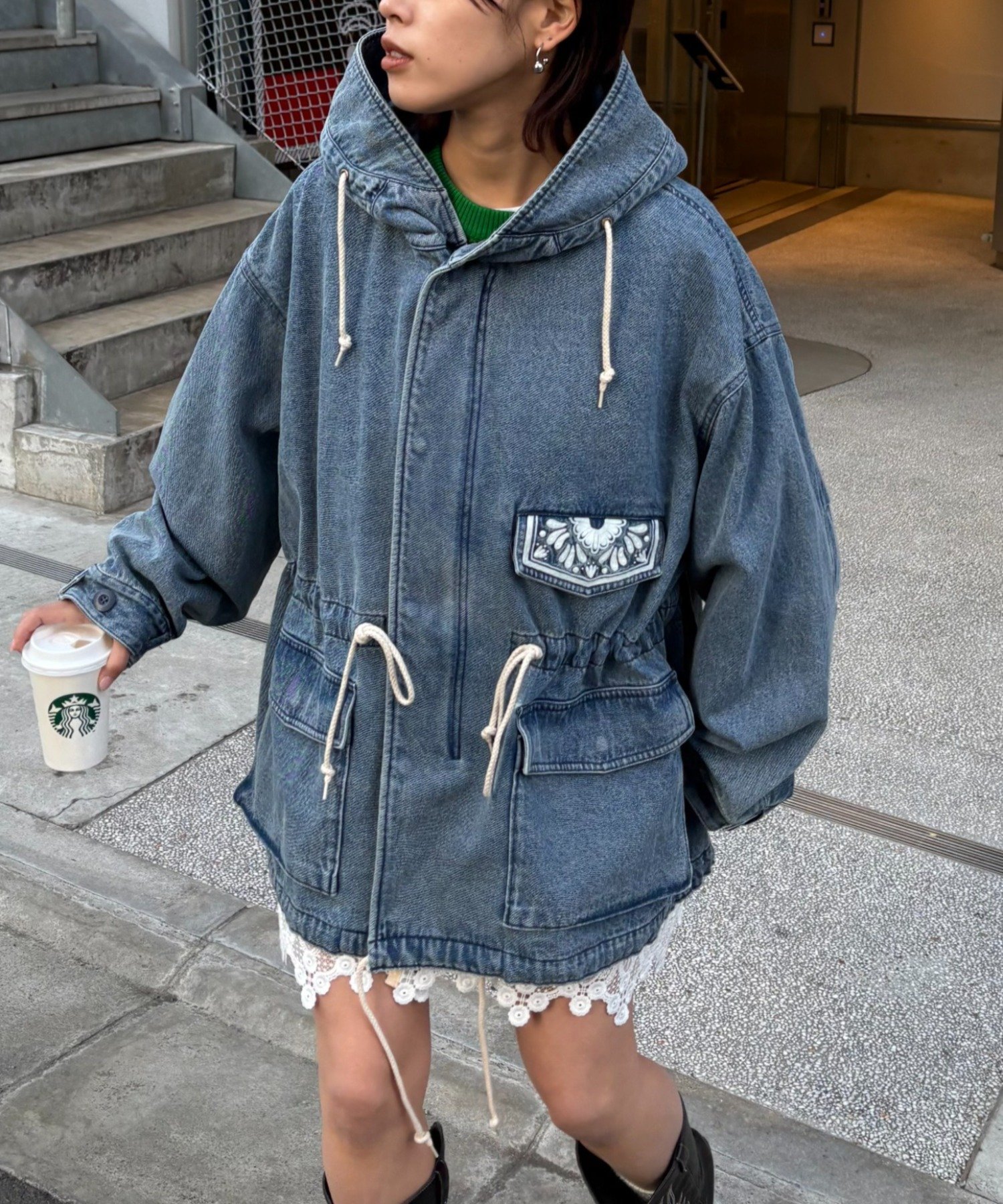 CIAOPANIC TYPY｜【etsinta】レースベスト付モッズコート | Rakuten