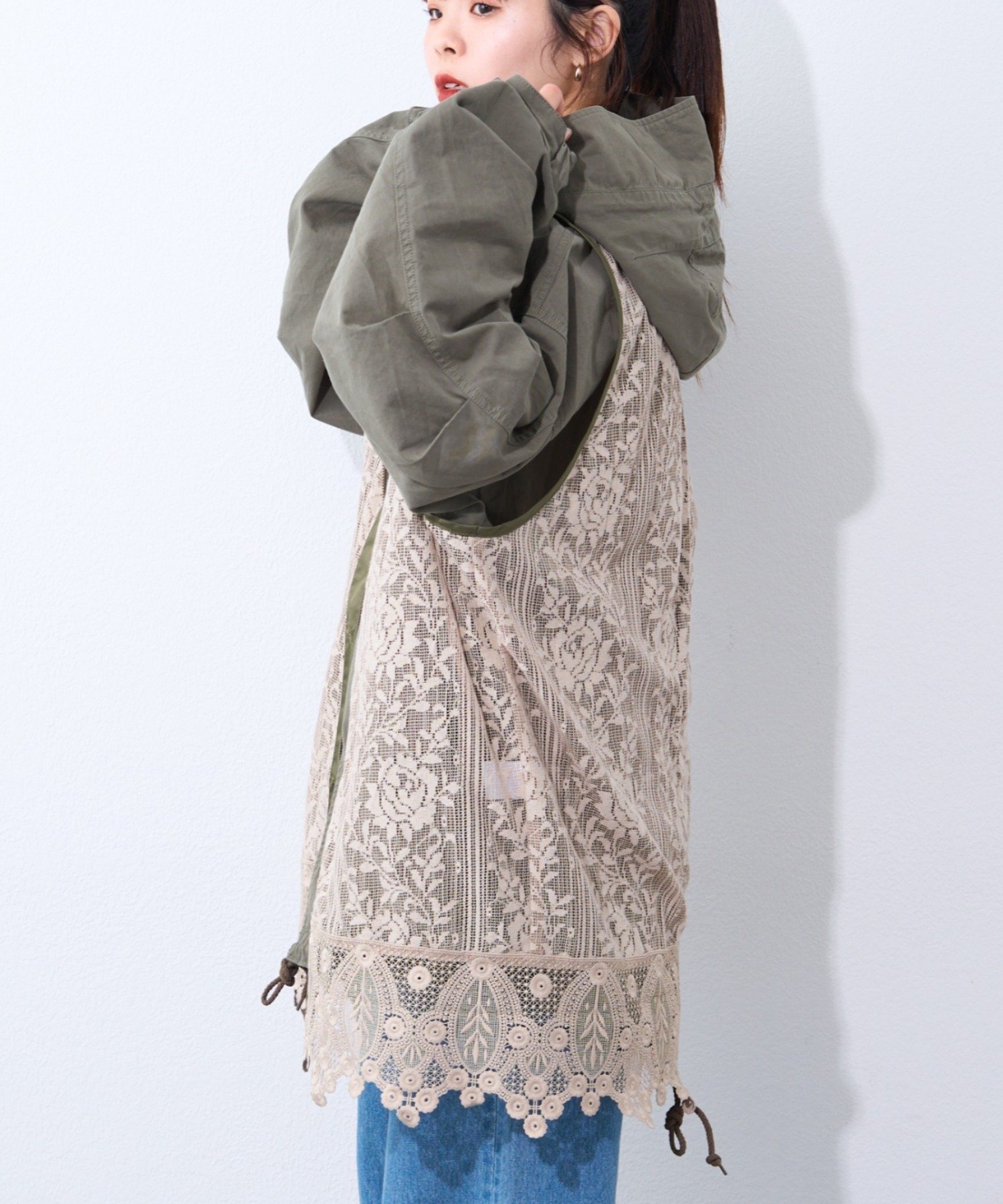 CIAOPANIC TYPY｜【etsinta】レースベスト付モッズコート | Rakuten