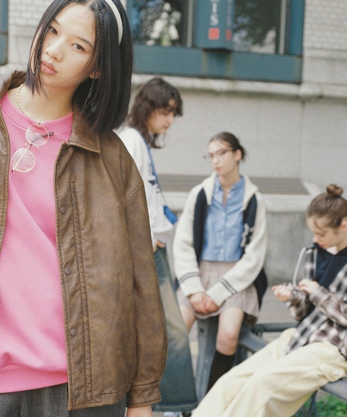 FREAK'S STORE｜ムラ加工 フェイクレザーブルゾン | Rakuten Fashion