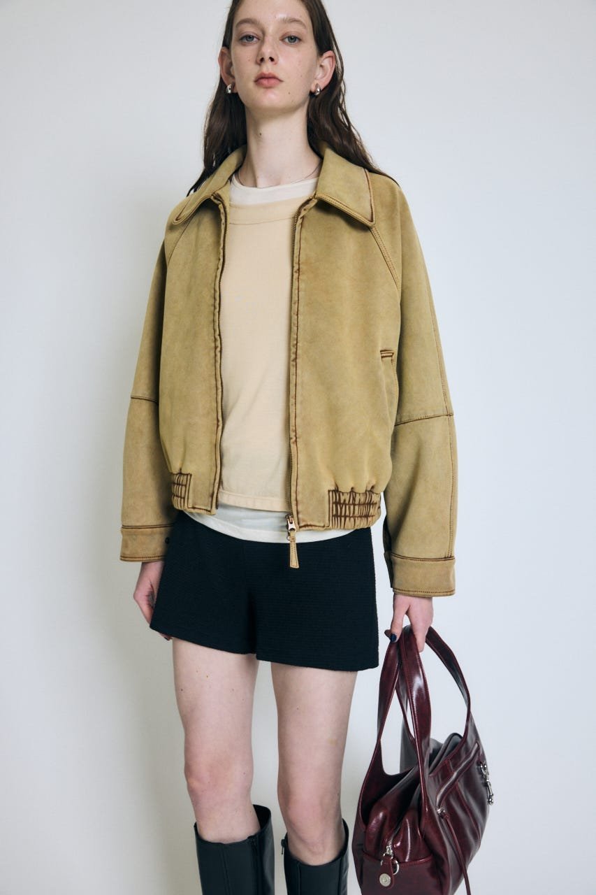 moussy｜F/SUEDE GATHER ブルゾン | Rakuten Fashion(楽天ファッション