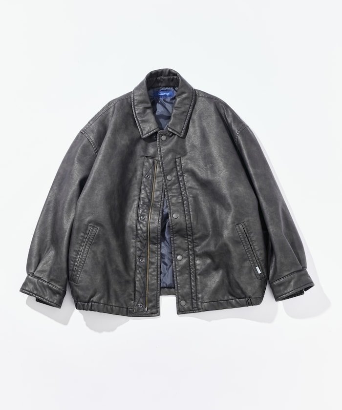 FREAK'S STORE｜ムラ加工 フェイクレザーブルゾン | Rakuten Fashion