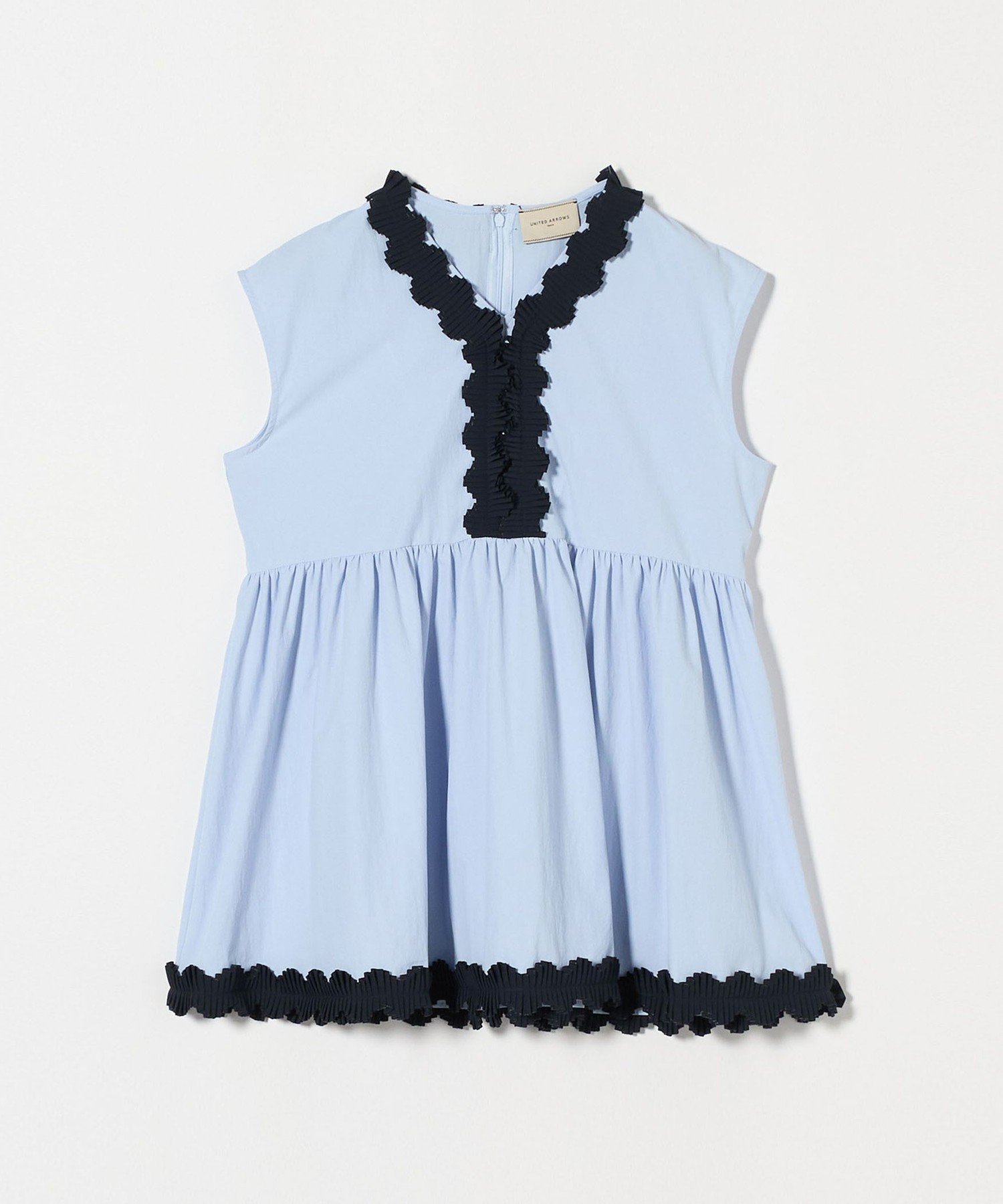UNITED ARROWS LTD. OUTLET｜タックプリーツフリル Vネック