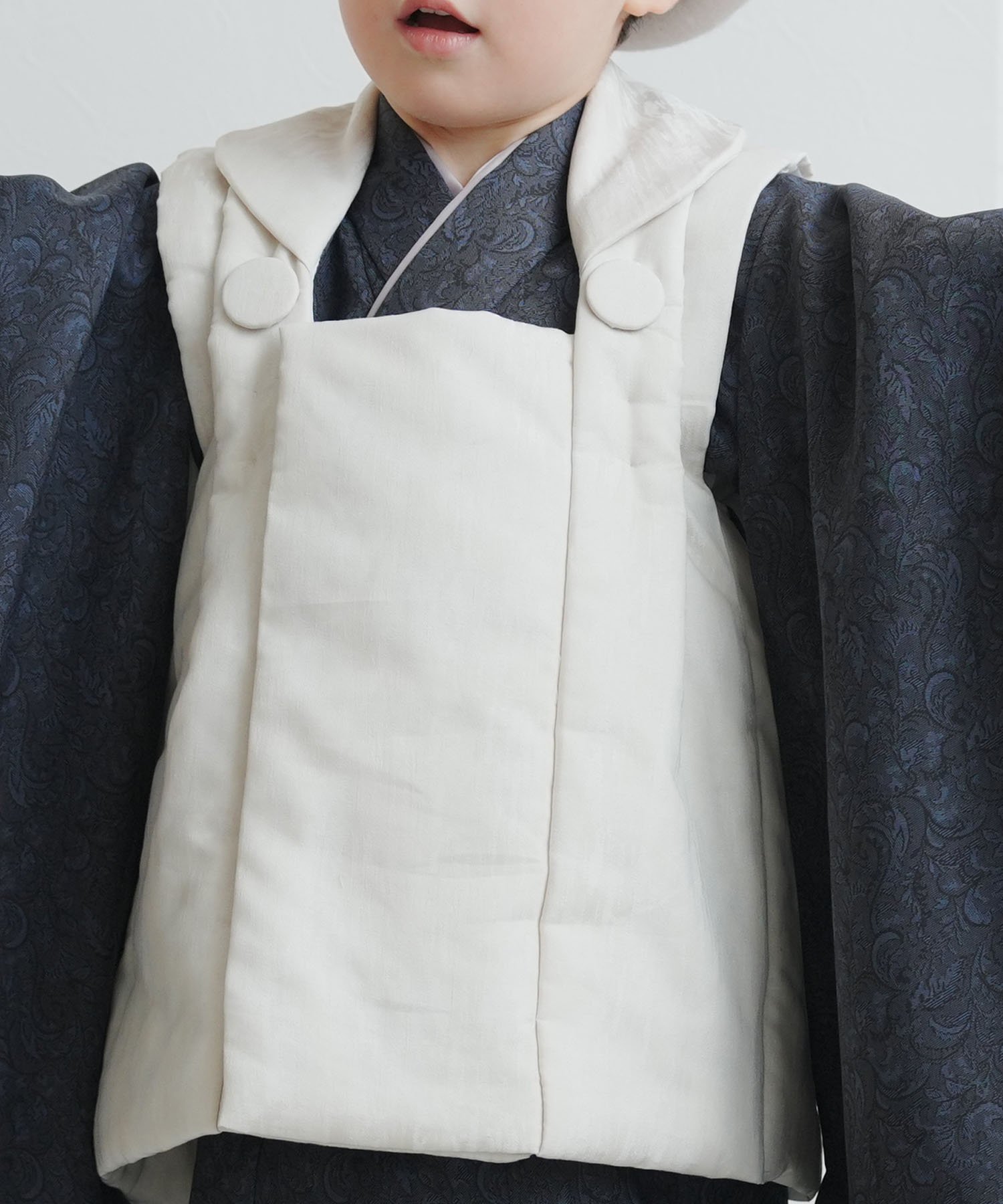 utatane｜ひよこ商店 七五三 着物 3歳 男の子 被布フルセット 象牙色