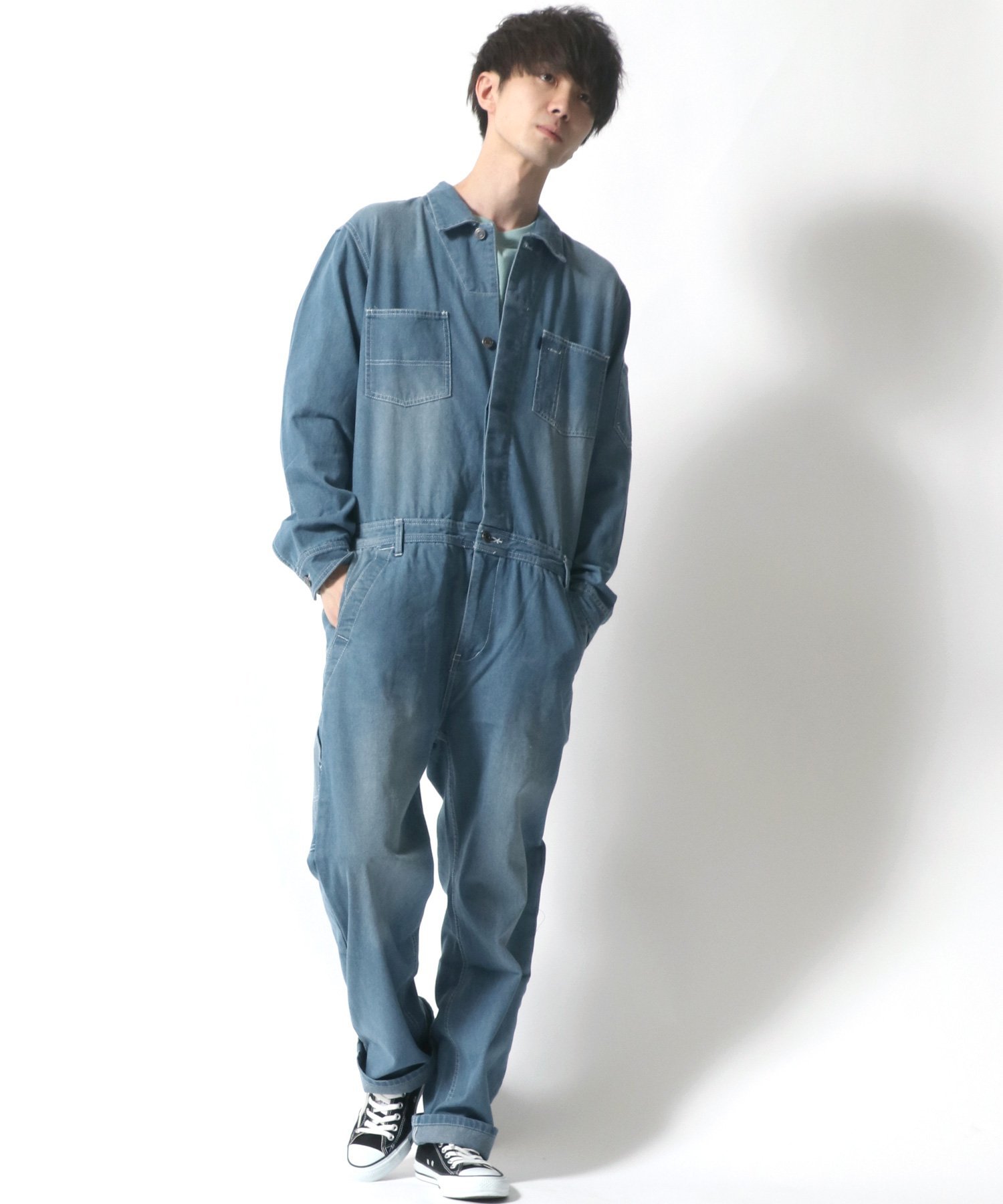 SITRY｜ツナギ メンズ ユニセックス オールインワン デニム ジャンプ