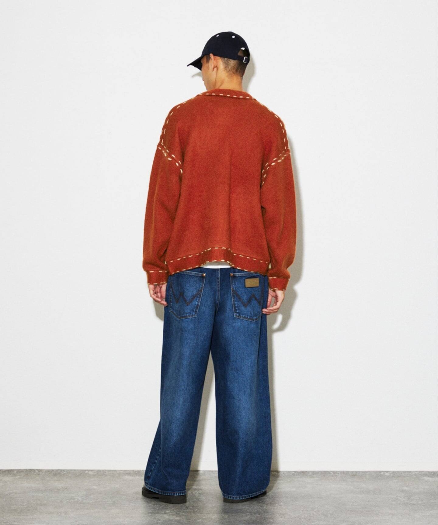 JOURNAL STANDARD｜ハンド ステッチ ブラッシュド カーディガン