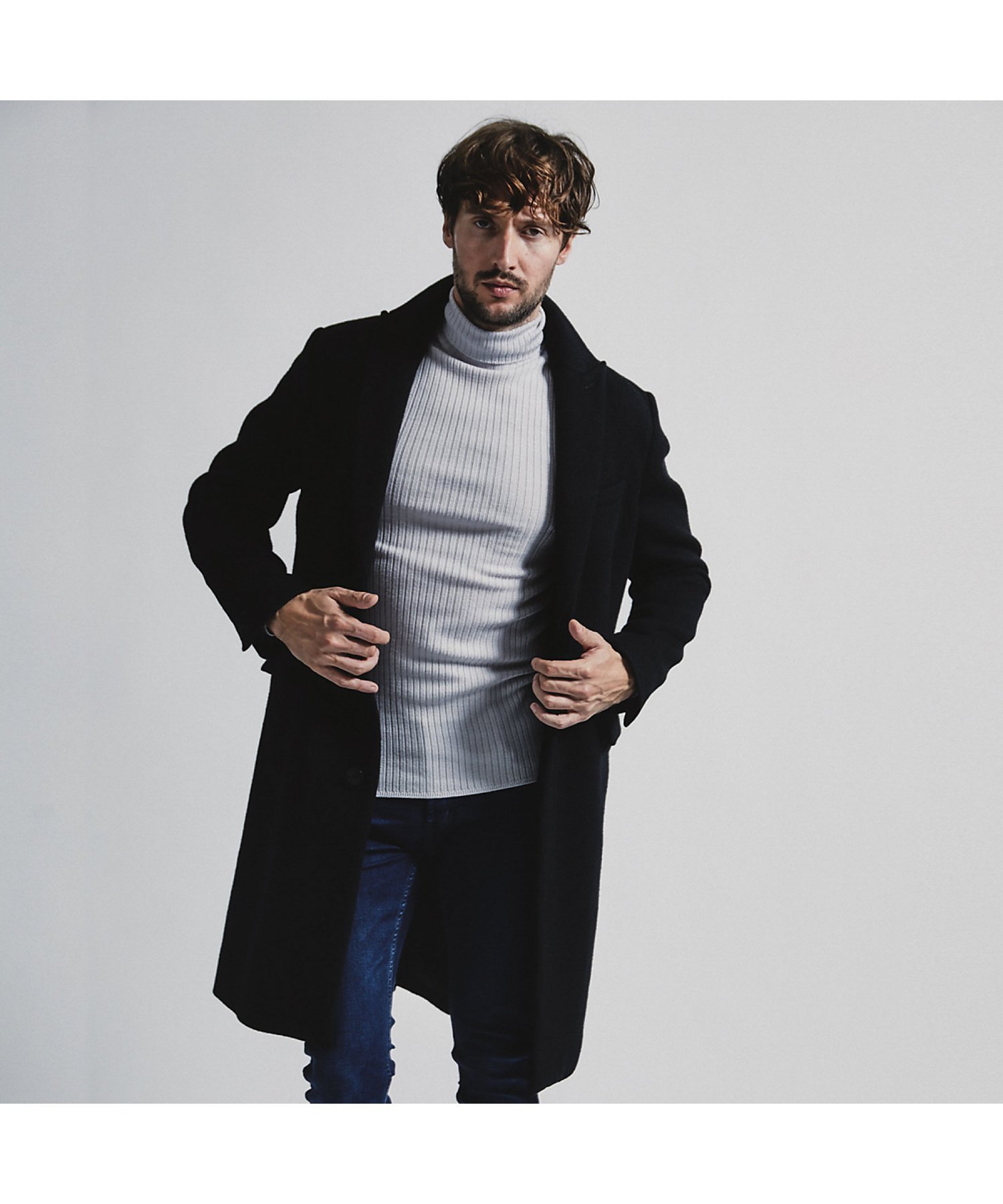 5351POUR LES HOMMES｜ピークドラペル チェスターコート | Rakuten