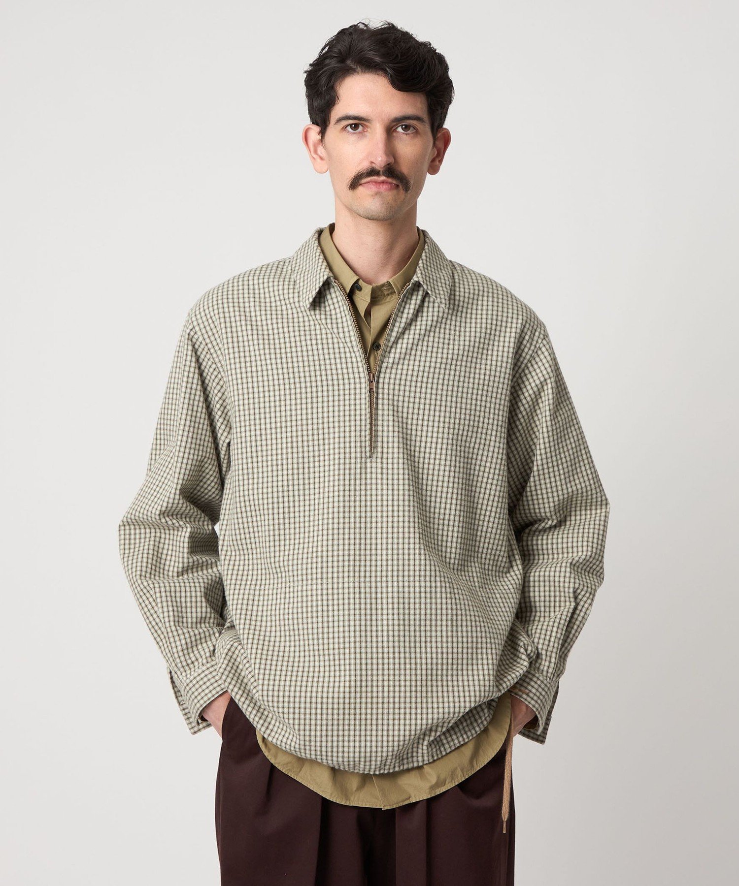 UNITED ARROWS ATTISESSION ジップトップス シャツ アティセッションのシャツ / ブラウス（グレー）の商品一覧