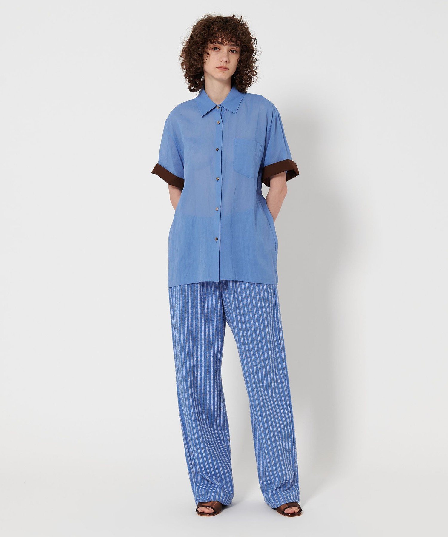 6(ROKU)スケ ショートスリーブ シャツ 6（ロク）の「＜6(ROKU)＞スケ ショートスリーブ シャツ（シャツ