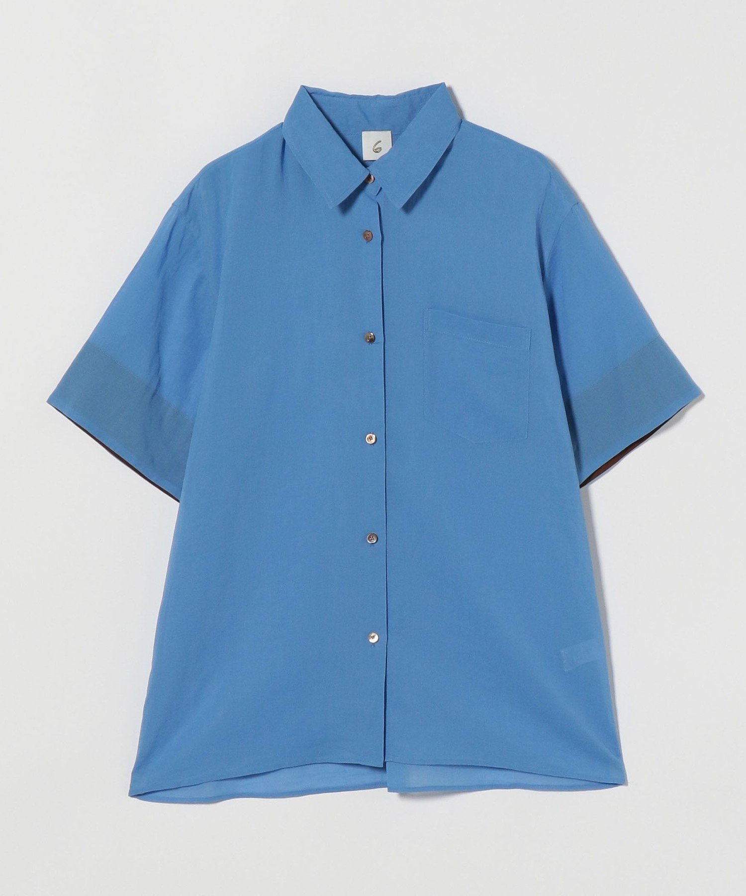 6(ROKU)スケ ショートスリーブ シャツ 6（ロク）の「＜6(ROKU)＞スケ ショートスリーブ シャツ（シャツ