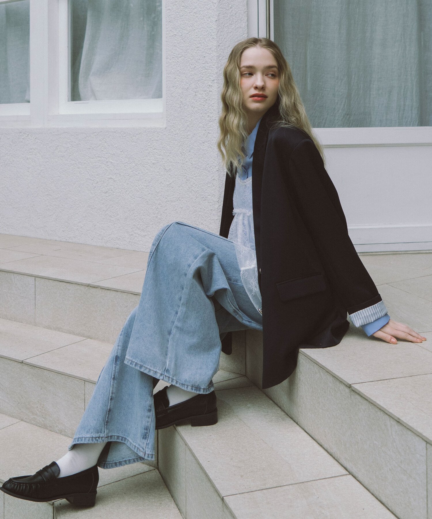 archives｜金釦オーバーショルダーテーラードジャケット | Rakuten