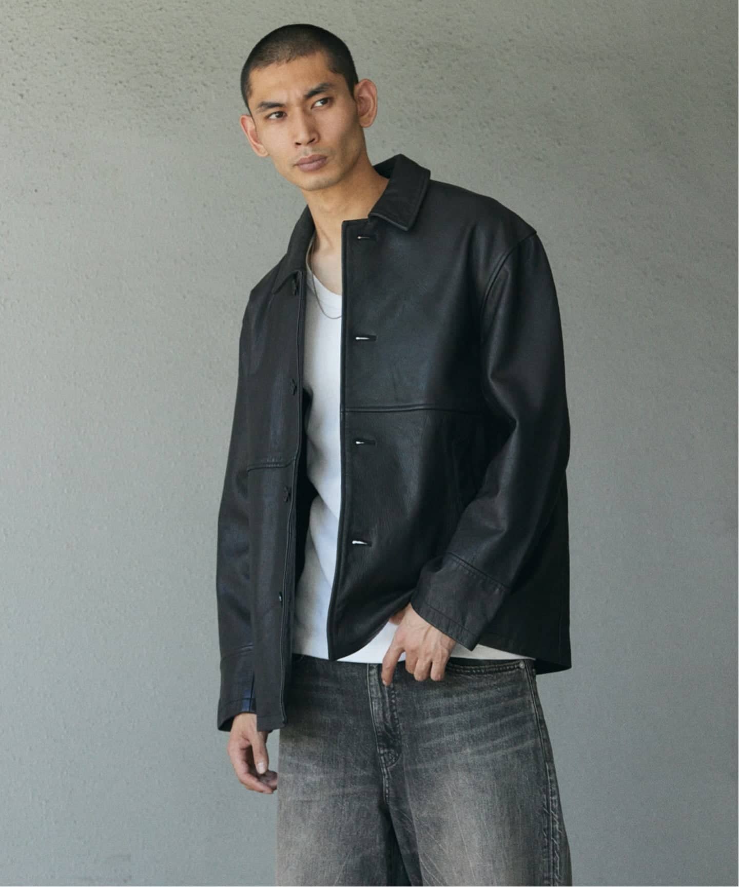 JOURNAL STANDARD｜ゴートレザー ウォッシュド カーコート | Rakuten