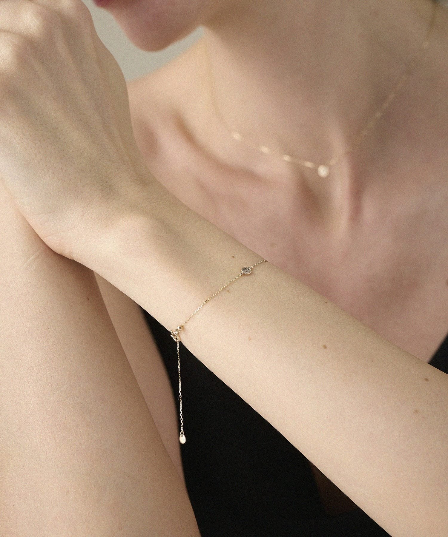 ete｜K10YG ブリリアント ブラウンダイヤモンド ブレスレット