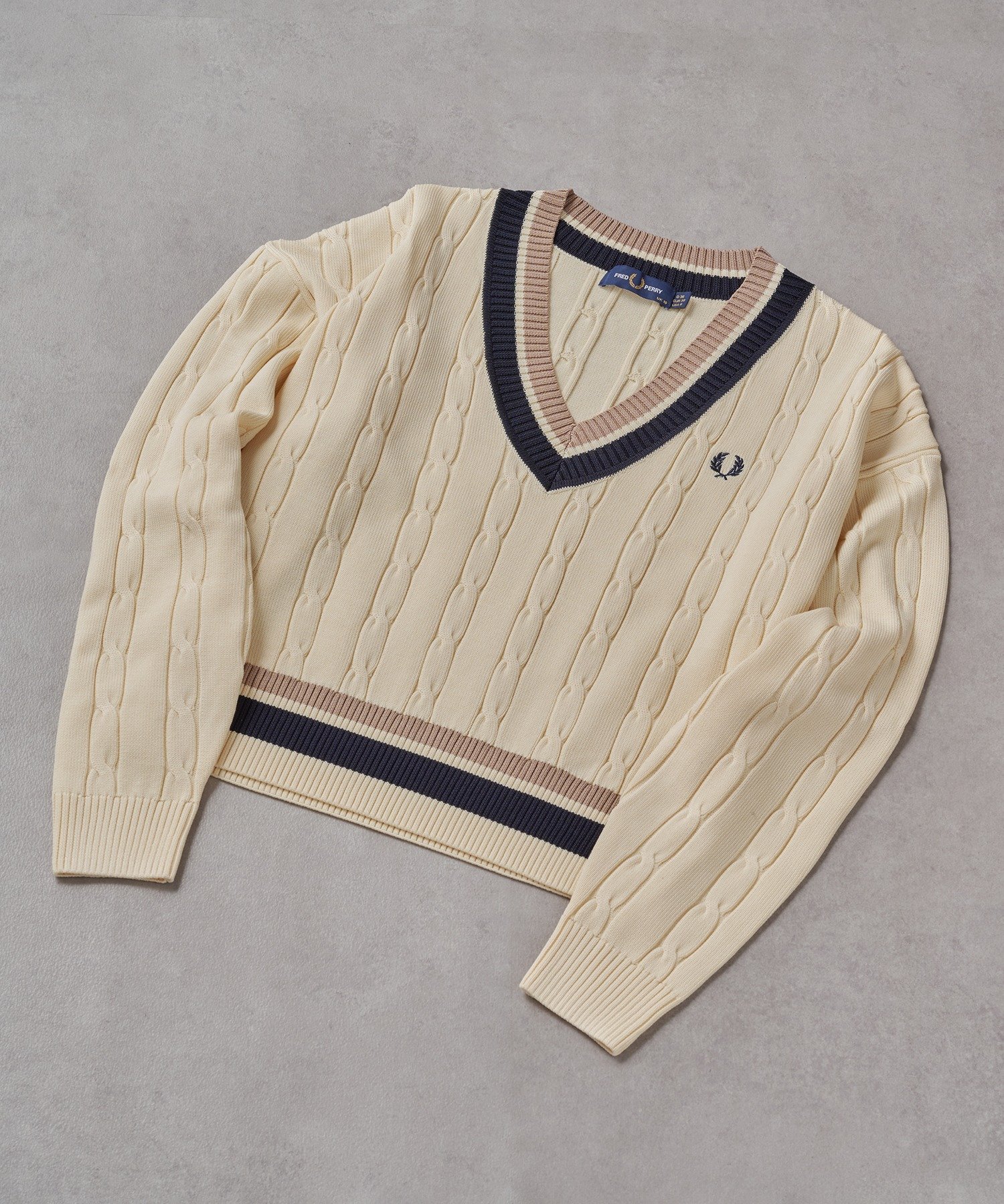 Cassette Chart｜FRED PERRY/BOLD TIPPED CABLE KNIT JUMPER/フレッド