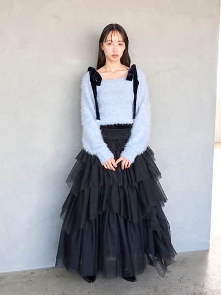 SNIDEL｜ラメニットアンサンブルプルオーバー【カンヘウォン着用