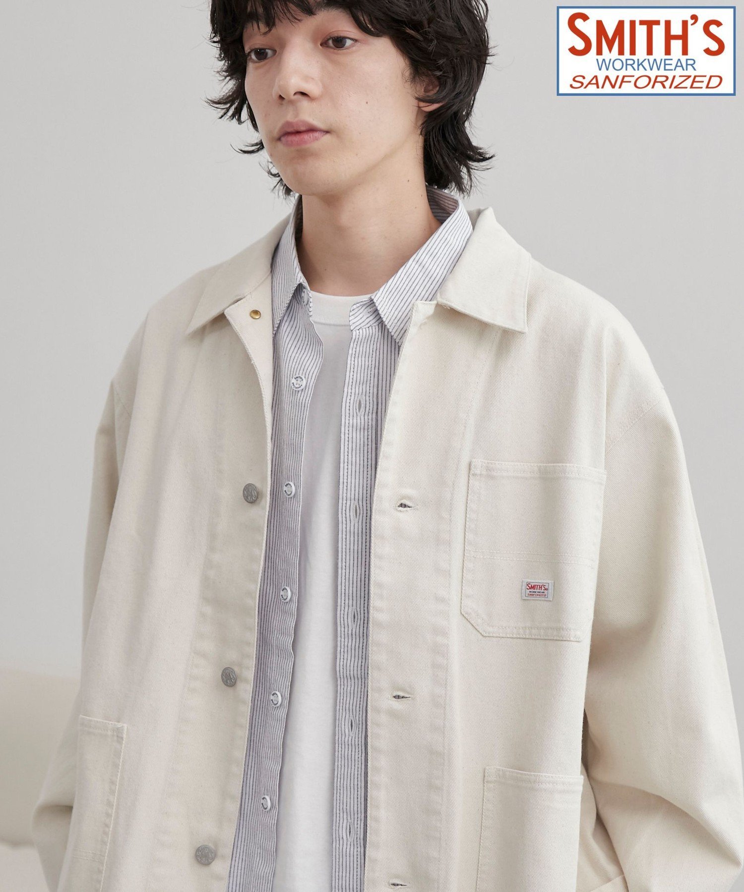 coen｜SMITH'S(スミス)別注カバーオールジャケット(オフホワイト