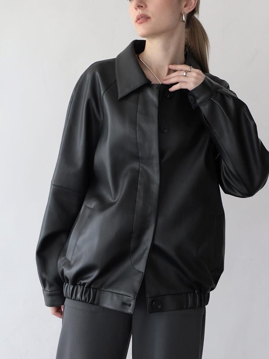 LASUD｜レザーライクオーバーブルゾン | Rakuten Fashion(楽天