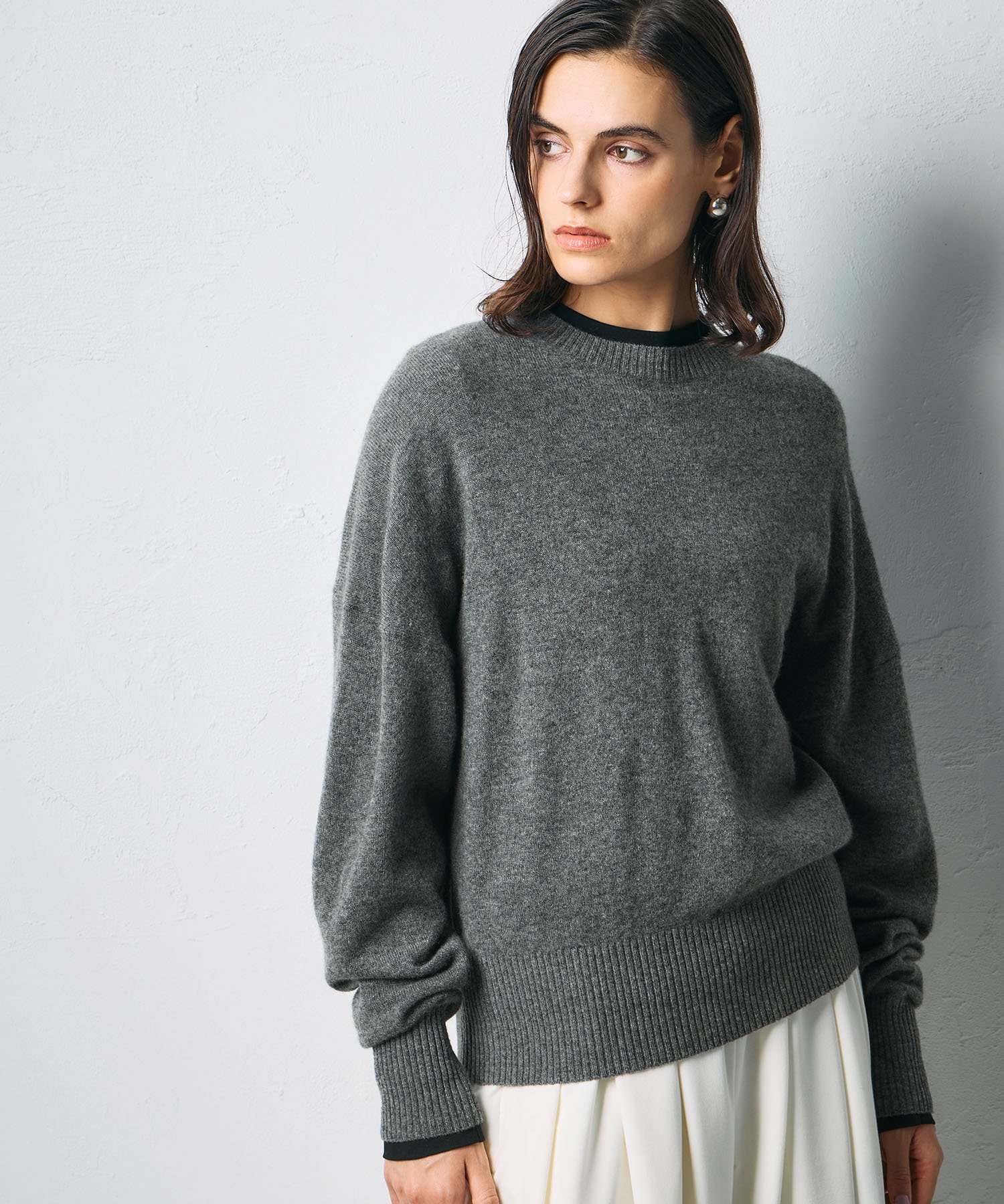 N.O.R.C｜【CASHMERE100%】カシミヤクルーネックニット | Rakuten