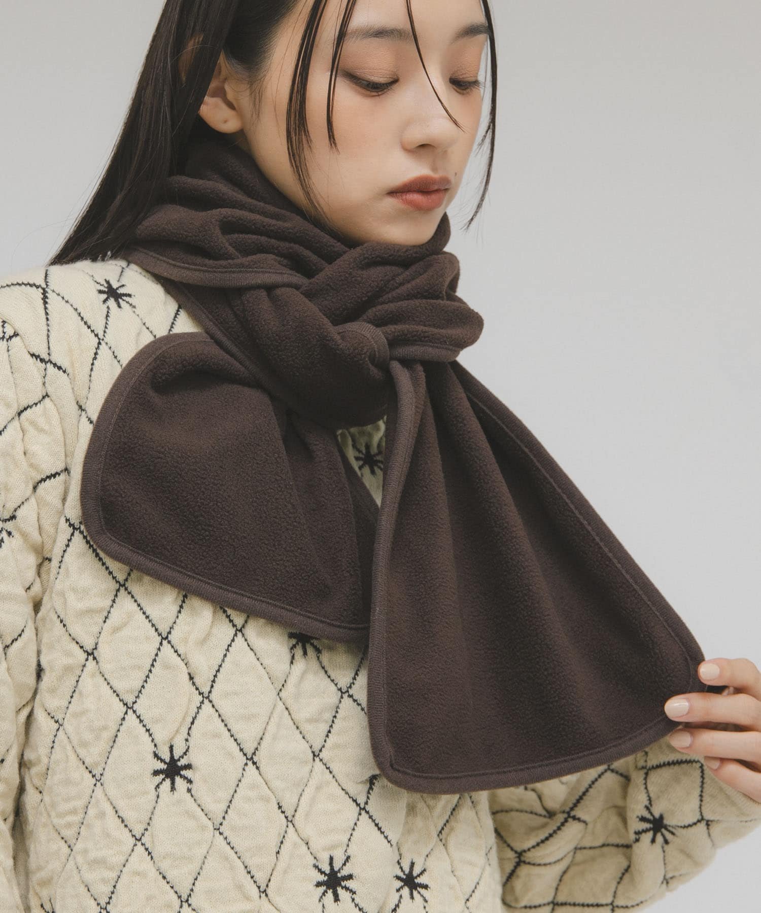 KBF｜パイピングフリースマフラー | Rakuten Fashion(楽天ファッション