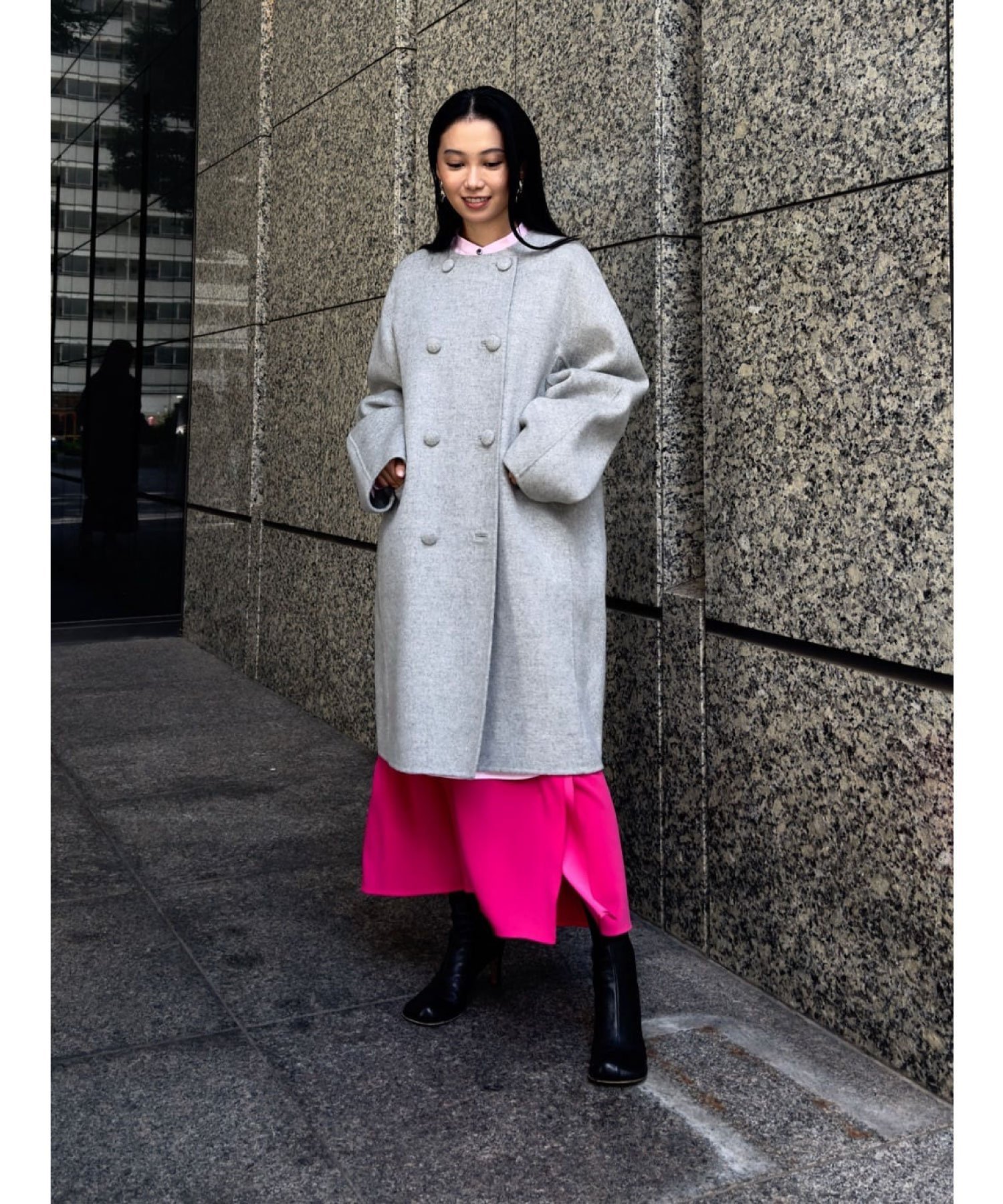 ADORE｜ピュアカシミヤノーカラーコート | Rakuten Fashion(楽天