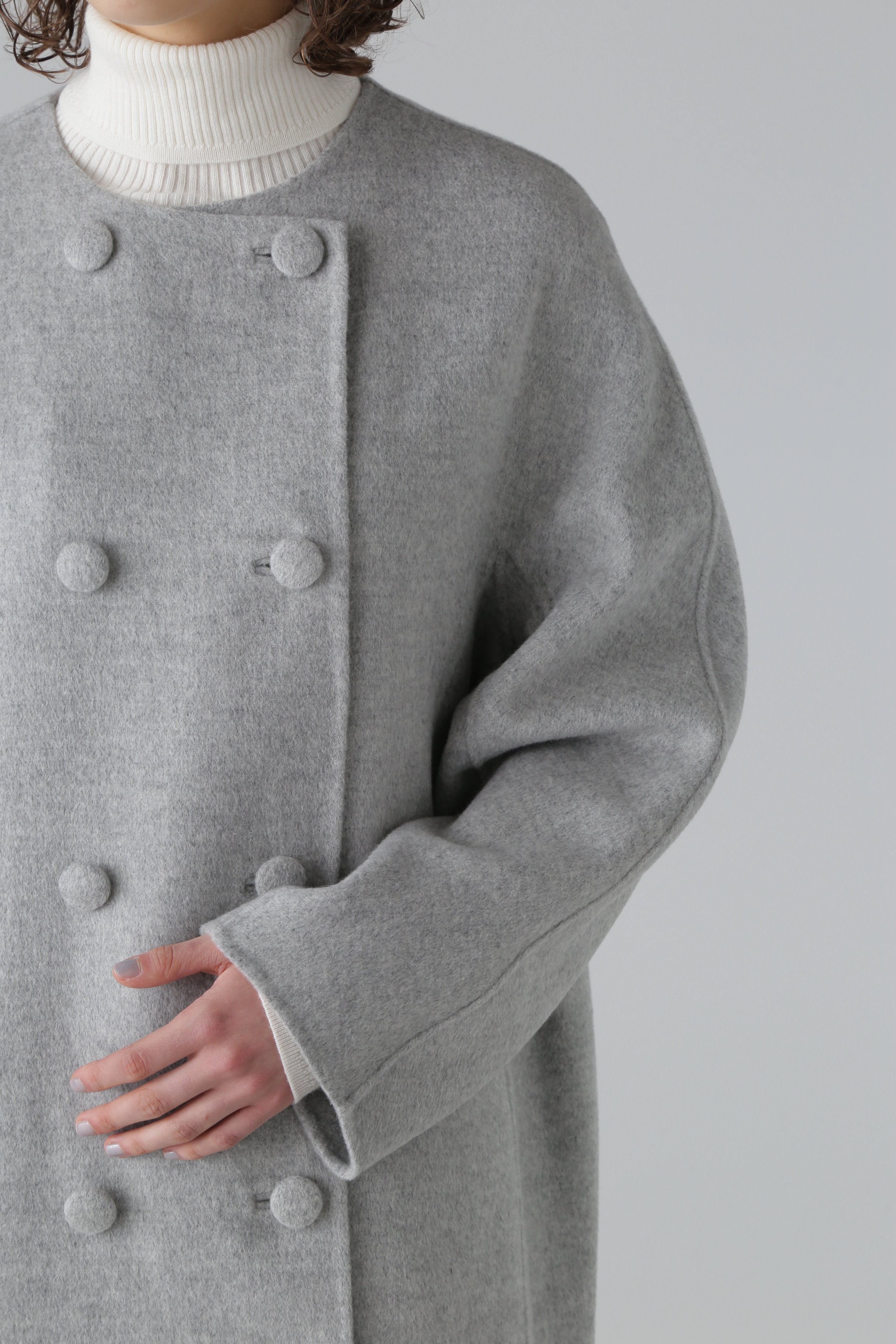 ADORE｜ピュアカシミヤノーカラーコート | Rakuten Fashion(楽天