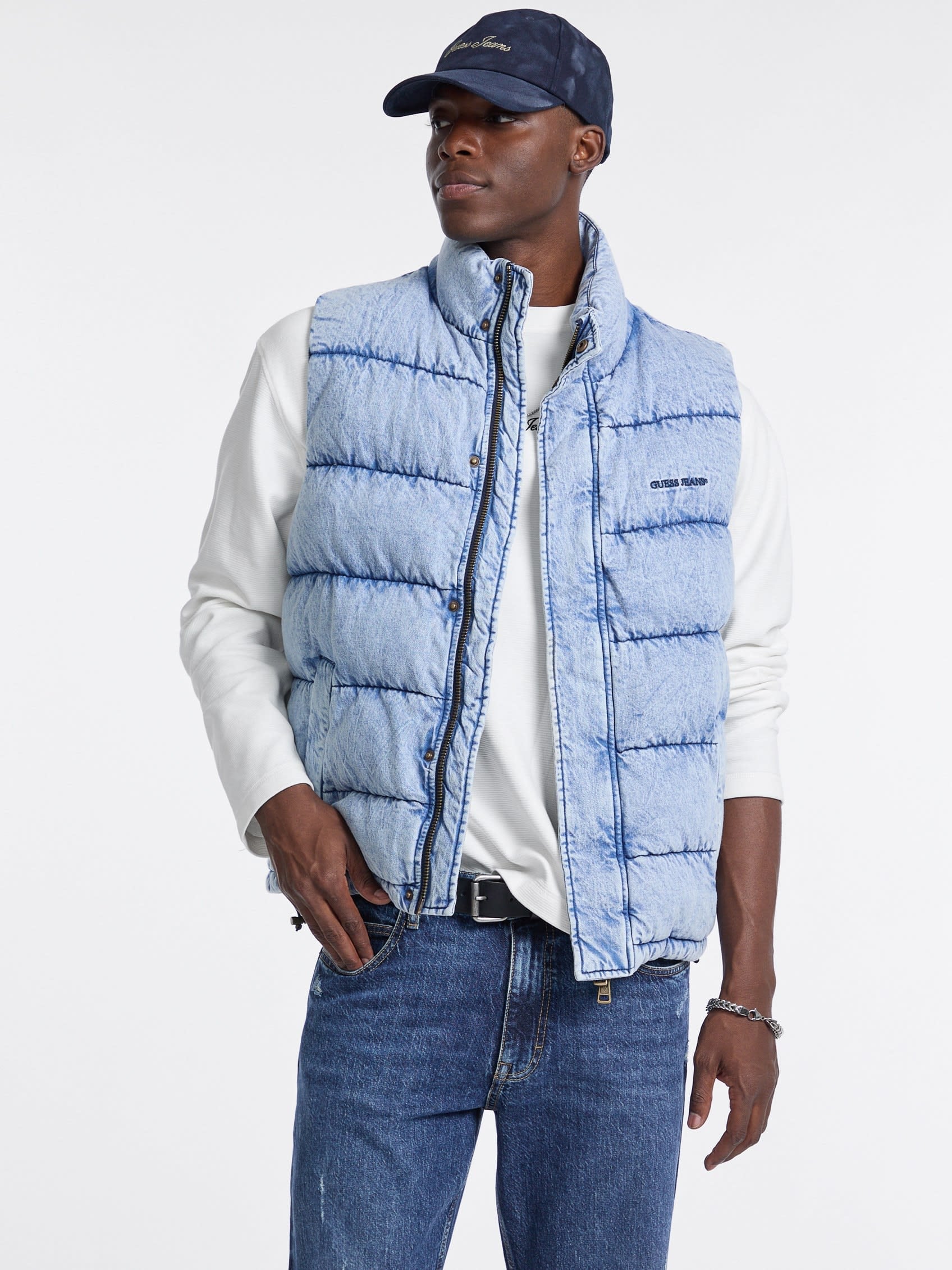 GUESS｜GUESS JEANS ダウンベスト (M)VEST | Rakuten Fashion(楽天