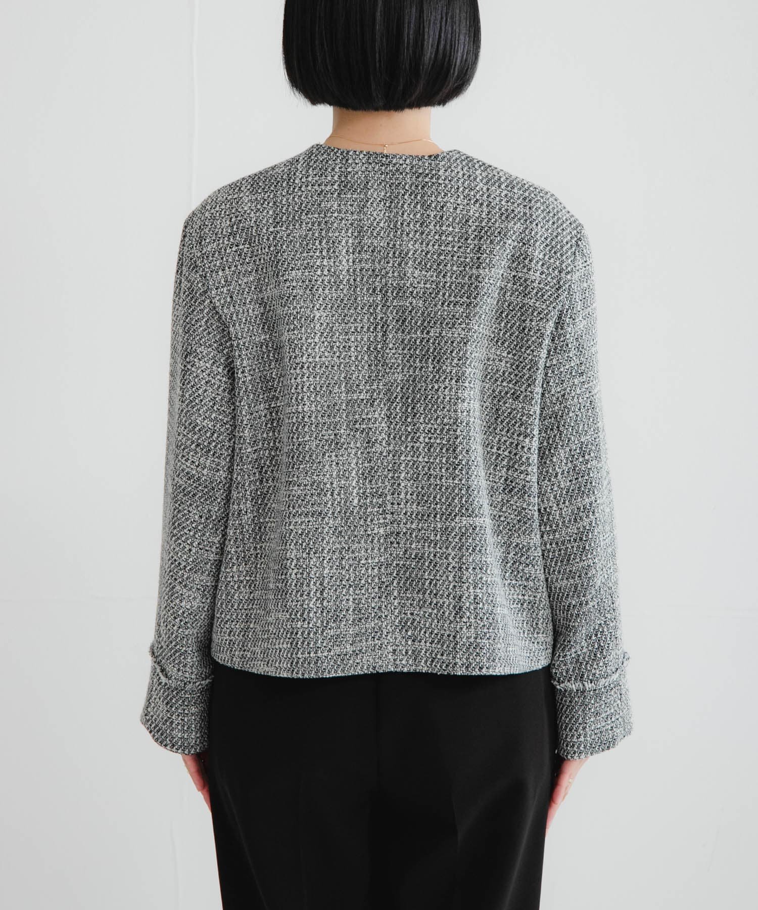 URBAN RESEARCH｜ノーカラーツイードジャケット | Rakuten Fashion