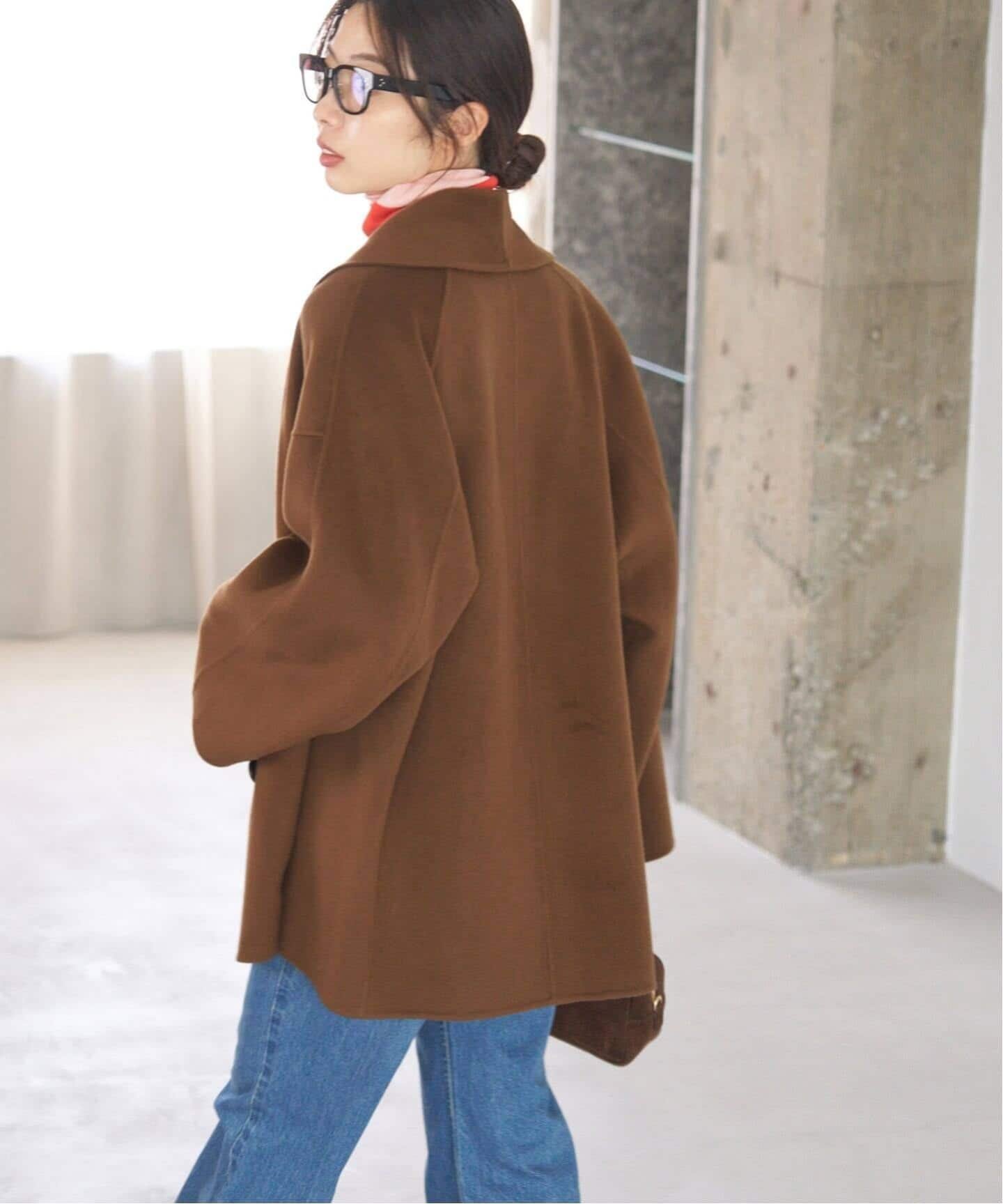 IENA｜《追加3》Super160 ショールカラーハーフコート | Rakuten