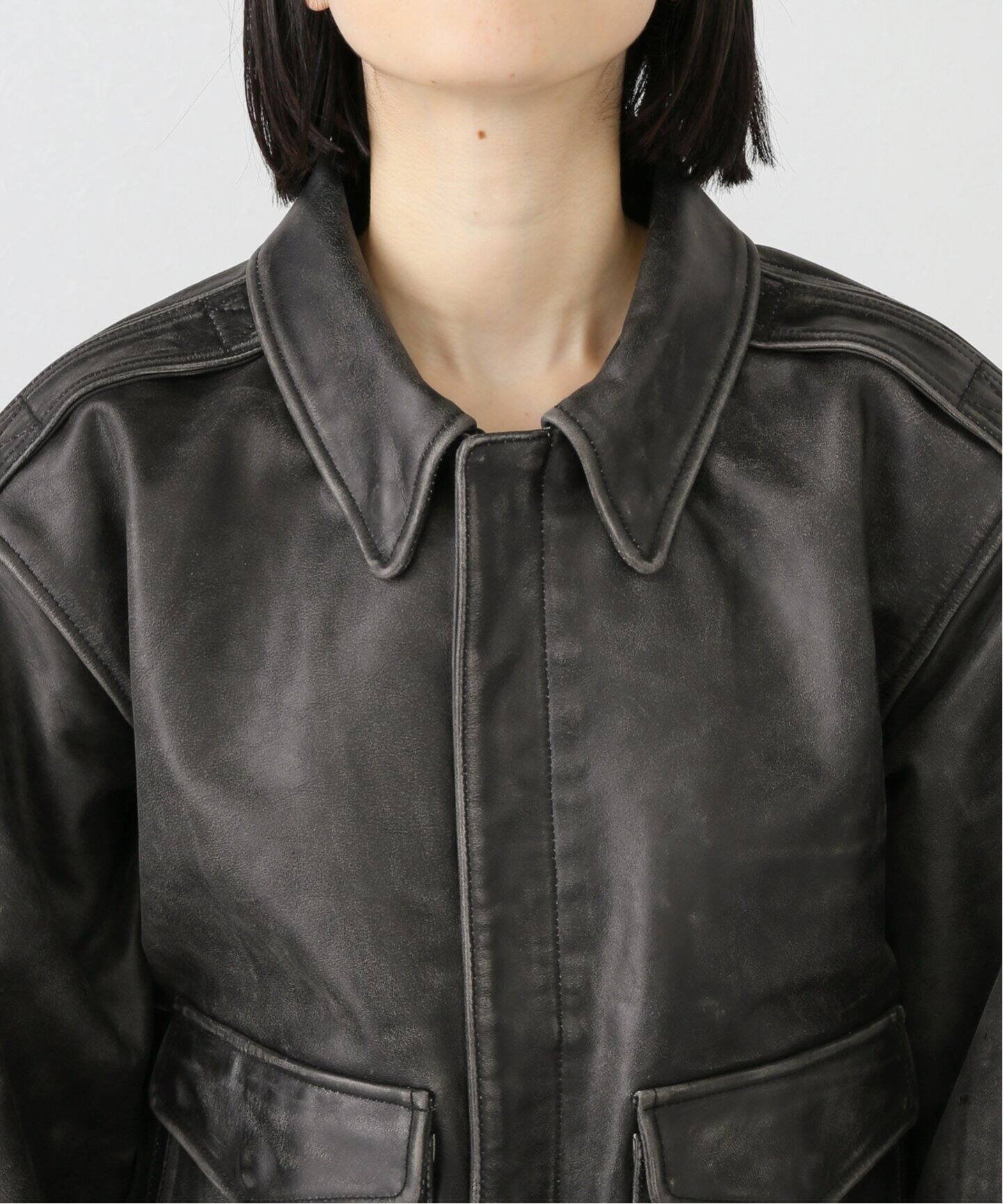 U by SPICK&SPAN｜GLOWNY/グロウニー AIR FORCE LEATHER JACKET 2