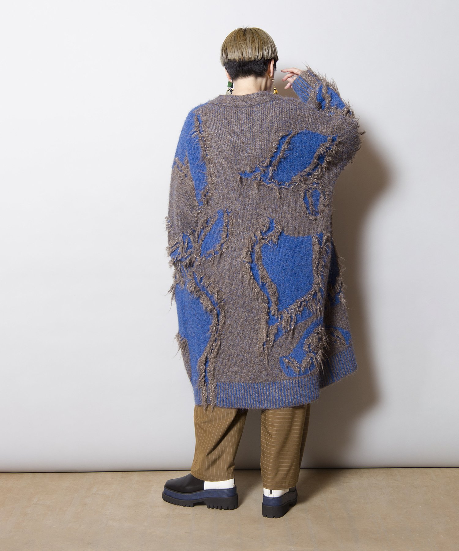 OSMOSIS｜ジャガードニットロングカーディガン | Rakuten Fashion(楽天